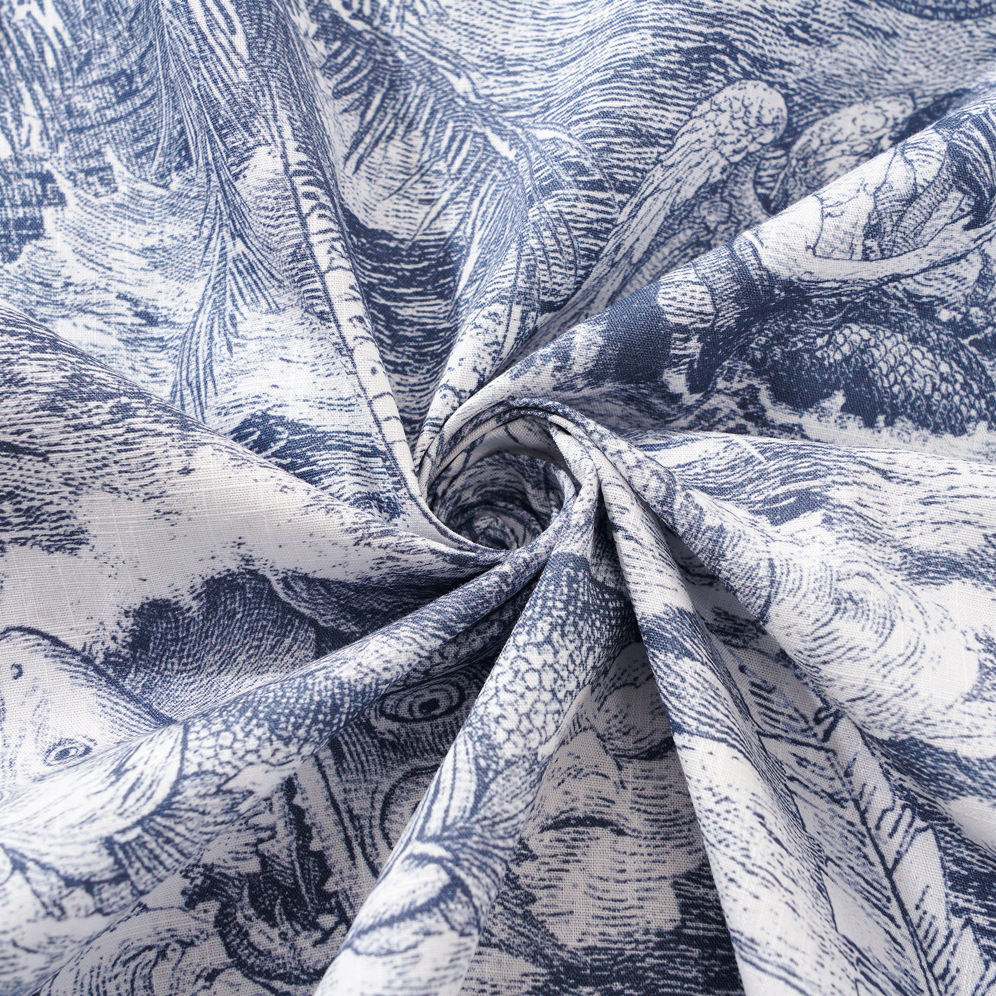 Collier Hawaiian Chemise Hawaiian Collier Camp 100% Coton Bleu Aloha Ocean Muse