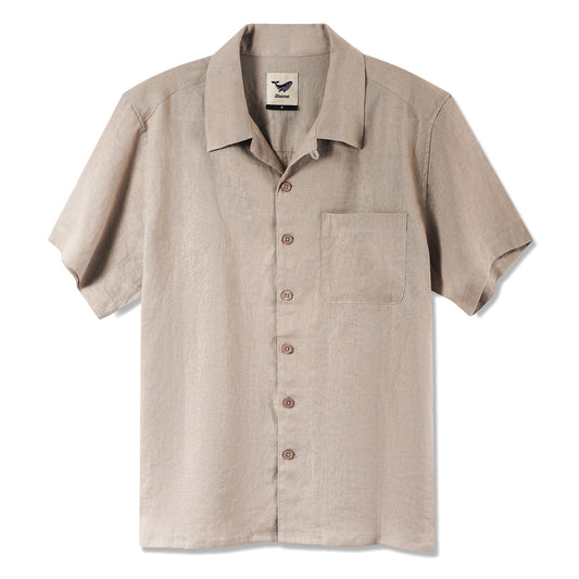 Collier de camp à manches courtes de base masculine