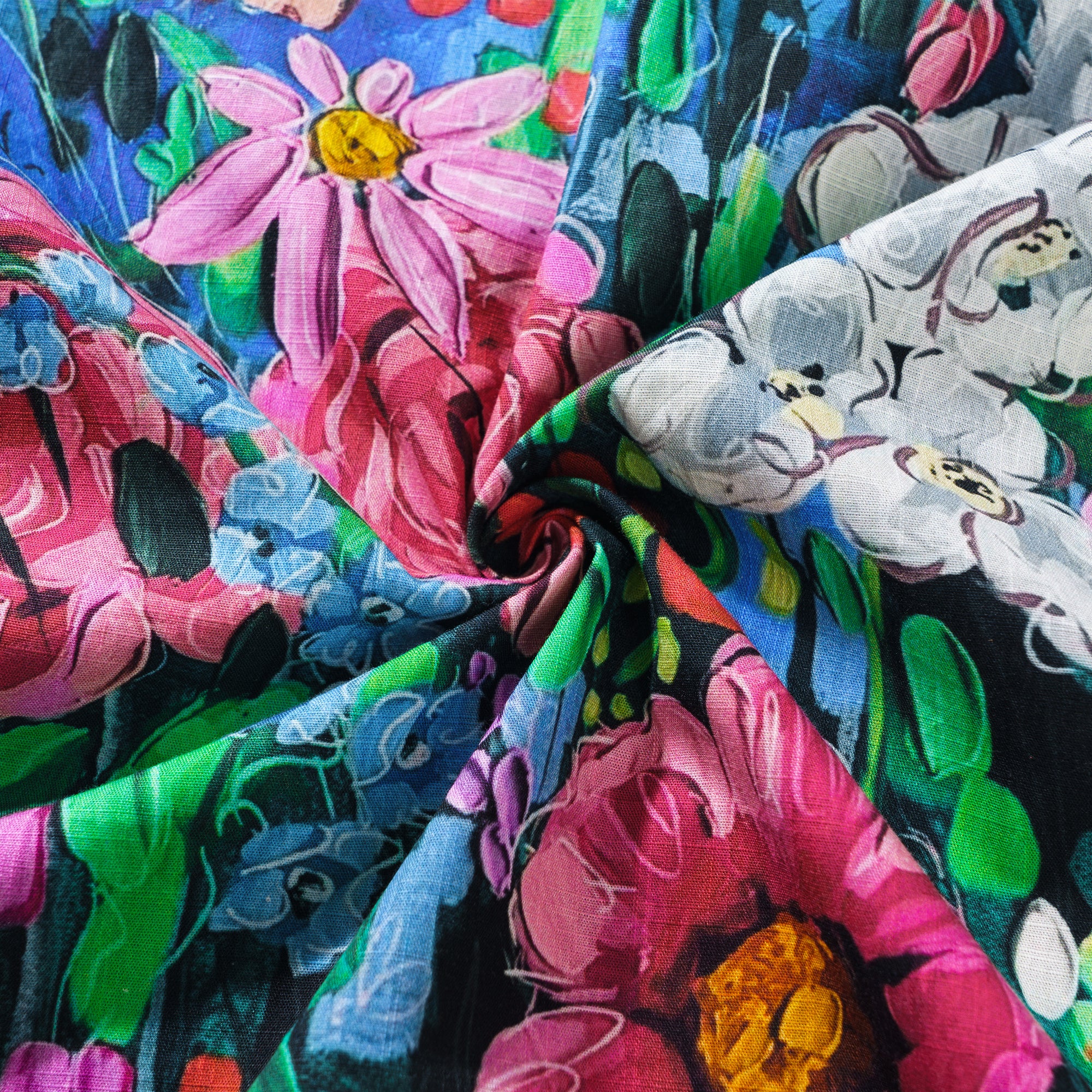 Ocean par Katie Leigh Stewart Chemise à col camp en coton 100 % pour homme à manches courtes bleue Aloha hawaïenne