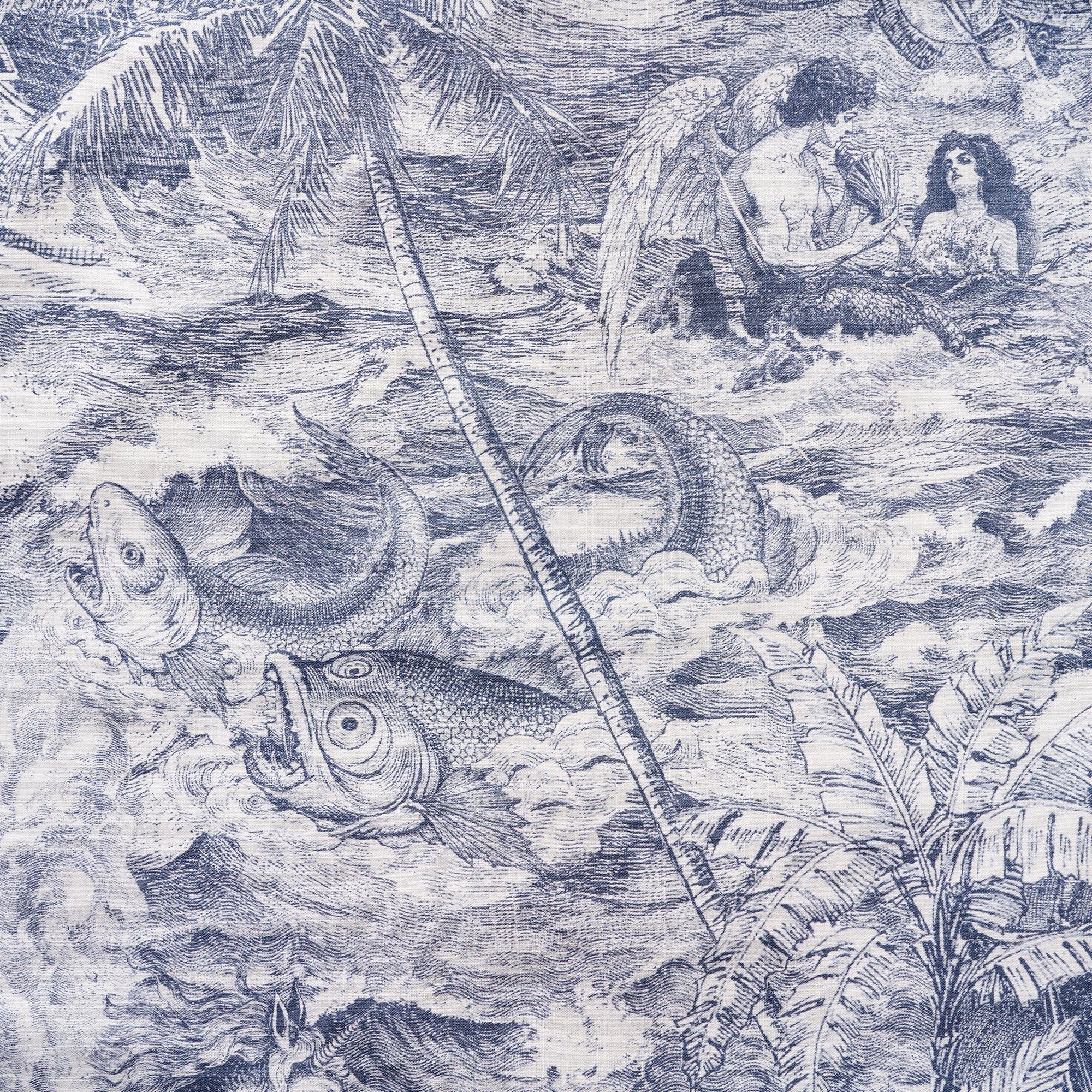 Collier Hawaiian Chemise Hawaiian Collier Camp 100% Coton Bleu Aloha Ocean Muse