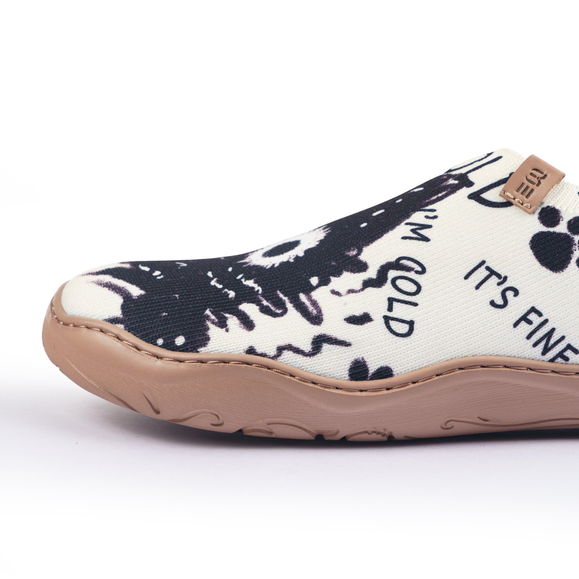 Black Cat Print Cute Women's Slip-On Shoes Painted Canvas Sneakers