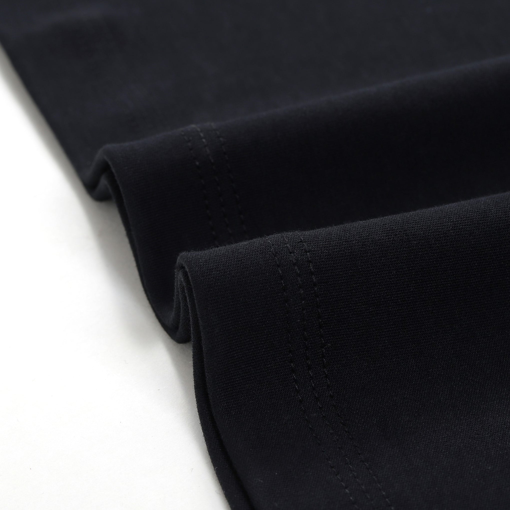 Stain-proof Crew Neck Black Short Sleeve Basic Tee Shirt Stain-proof Basic Tee Black