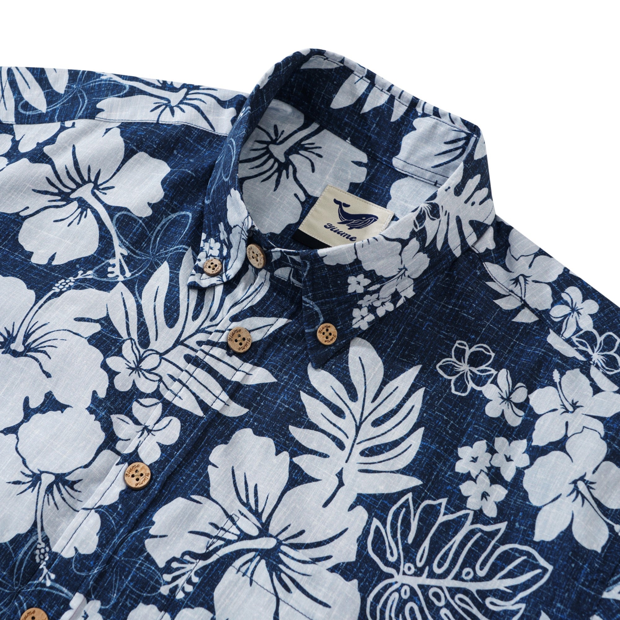Men's Blue Tropical Hawaiian Shirt Button-down Aloha Shirt No Iron Shirt