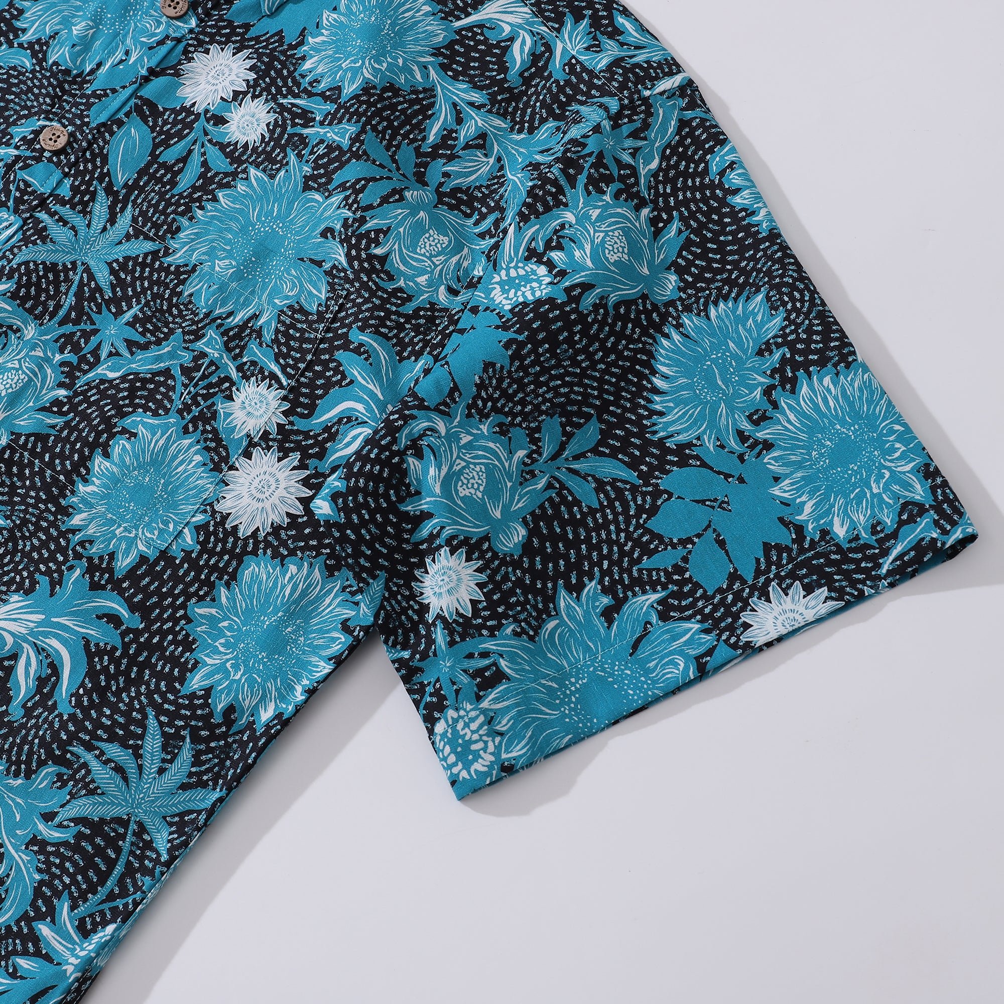 Chemise hawaïenne pour hommes chemises boutonnières à manches courtes à manches courtes à manches courtes 100% coton