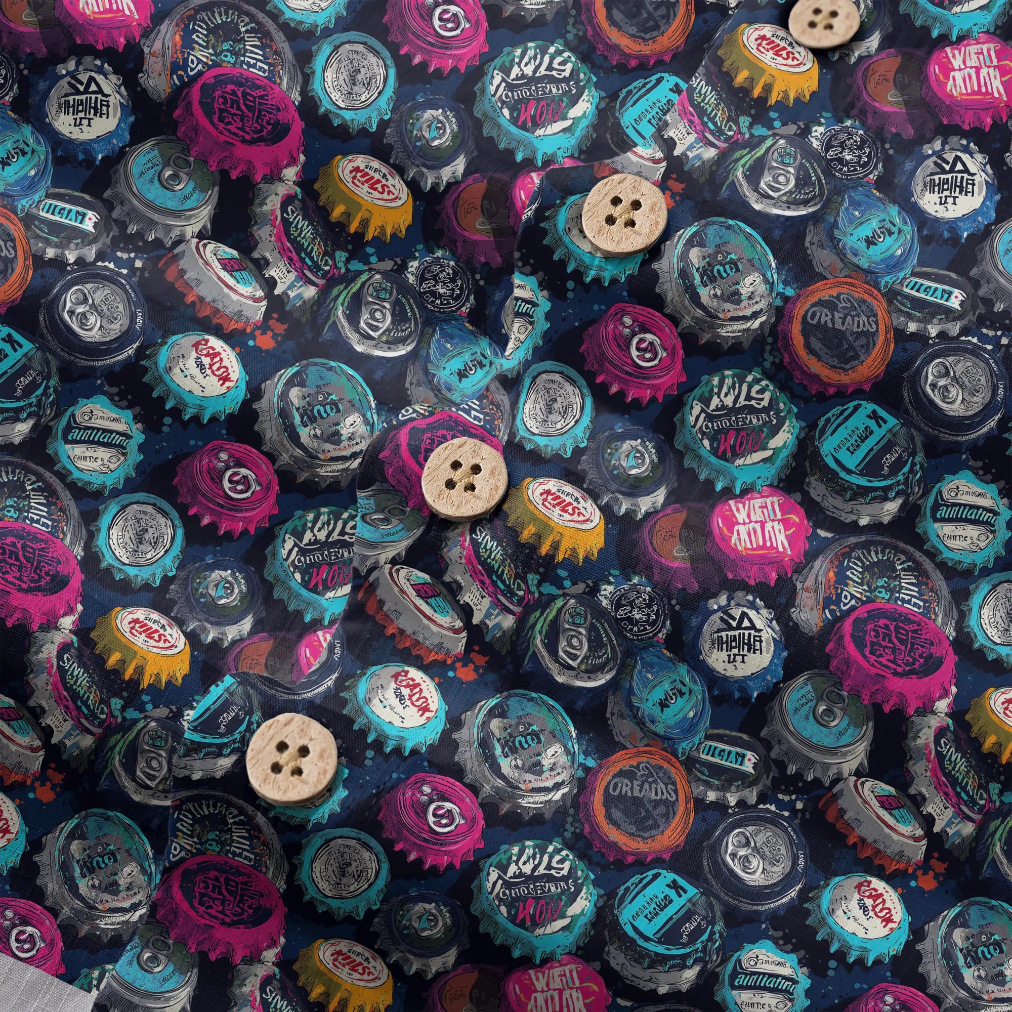 Graffiti Style Hawaiian Shirt for Men