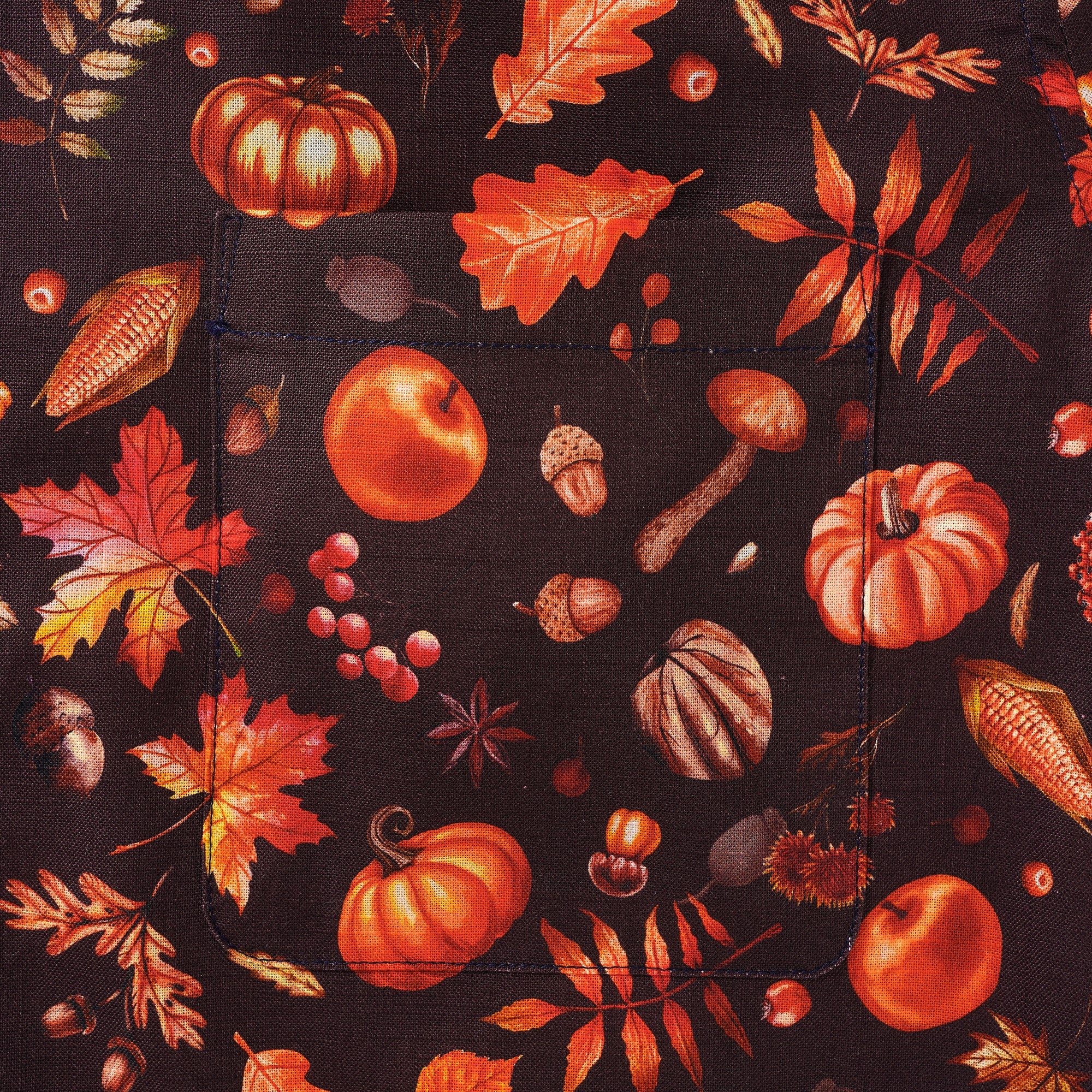 Men's Hawaiian Shirt Long Sleeve Button-down 100% Cotton Brown Aloha Autumn Harvest Festival