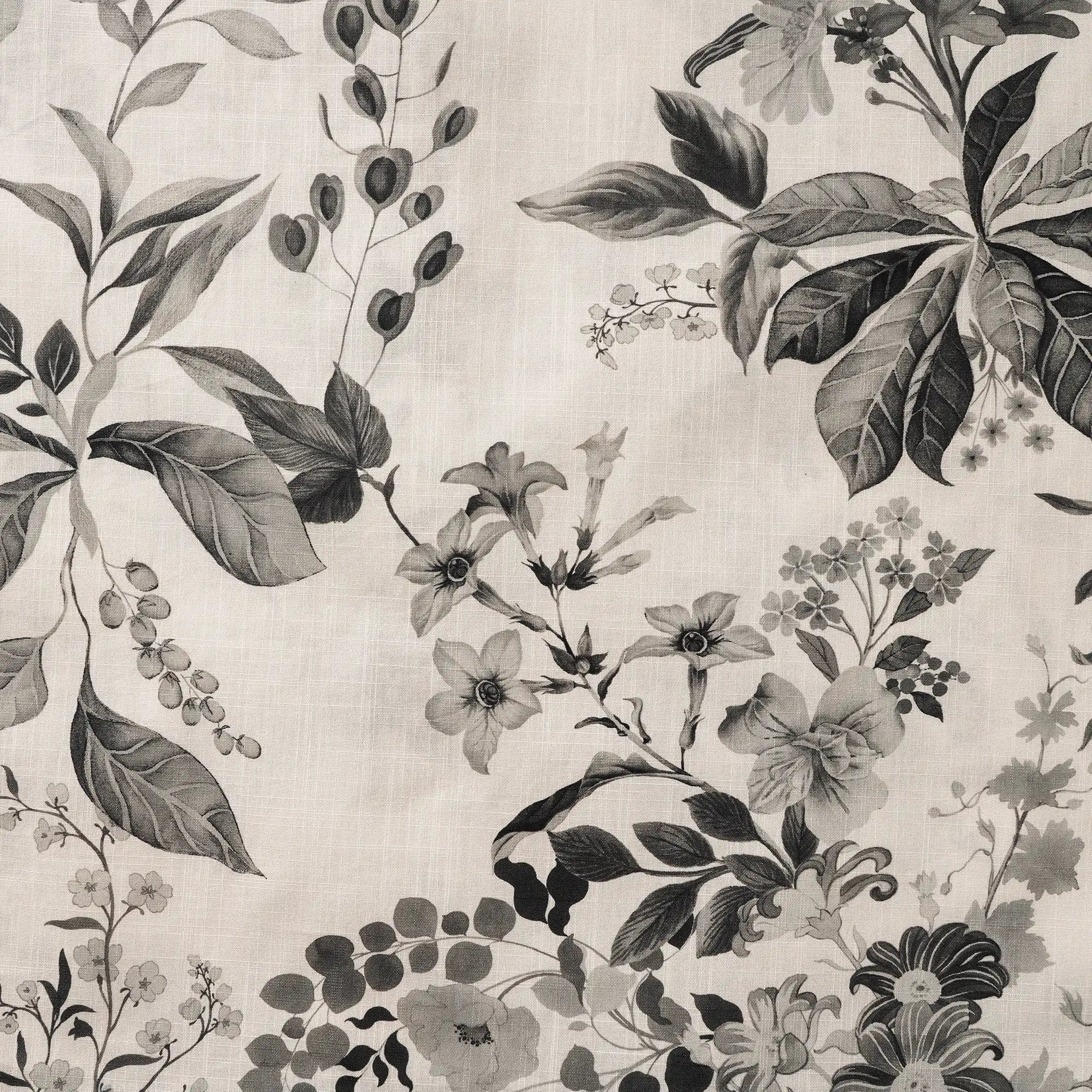 Men's Hawaiian Shirt Short Sleeve Button-down 100% Cotton Gray Aloha Vintage Countryside