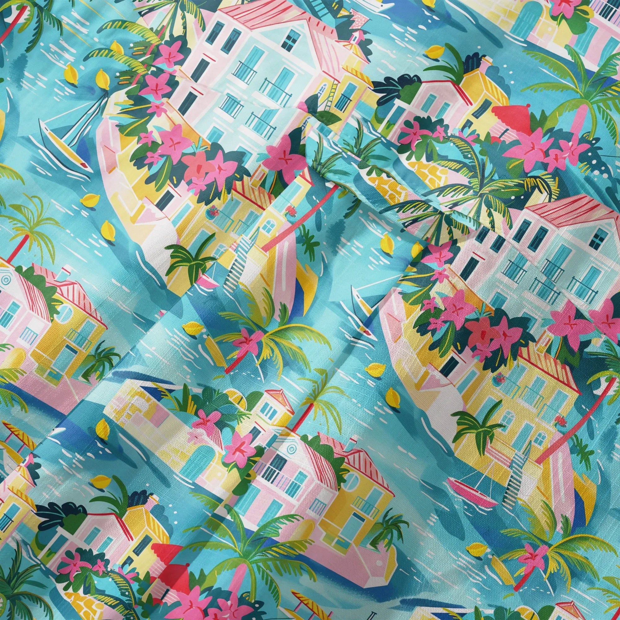 Men's Hawaiian shirt with unique lemon flavor design