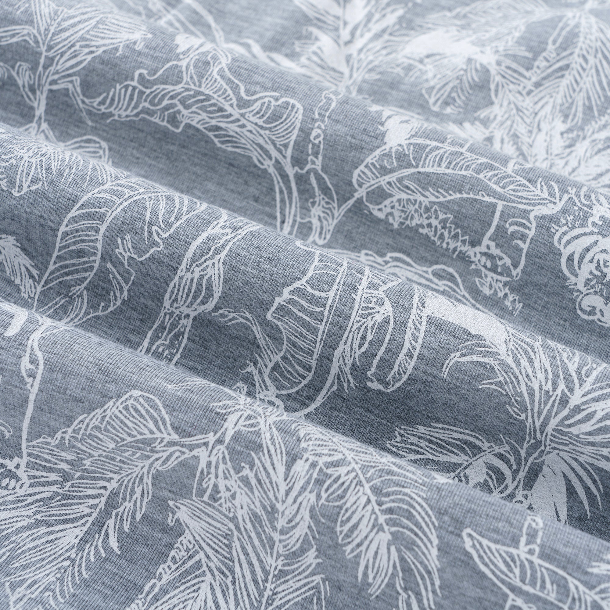 Sweat-shirt mi-zip enchantant de la forêt tropicale (Port reversible)