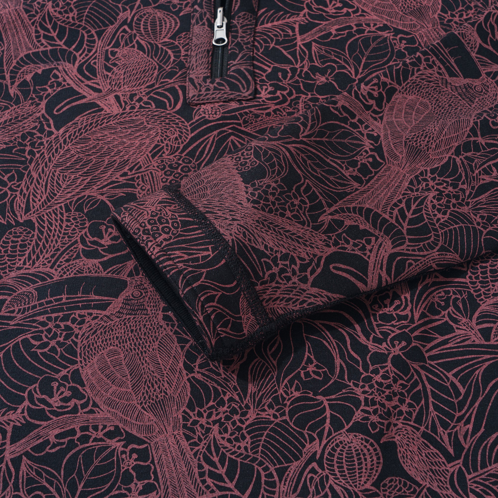 Sweatshirt à demi-zip Oiseaux de Paradis