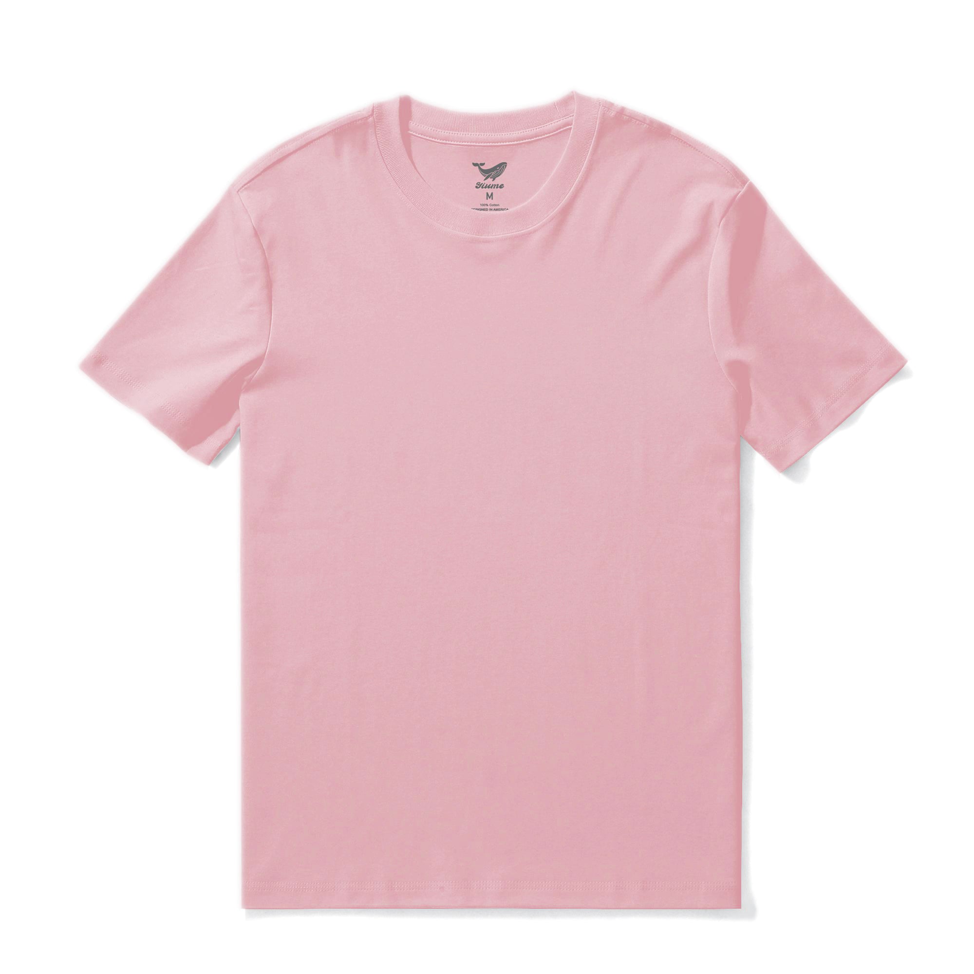 Hawaiian Tee For Men Crew Neck 100% Cotton - PINK
