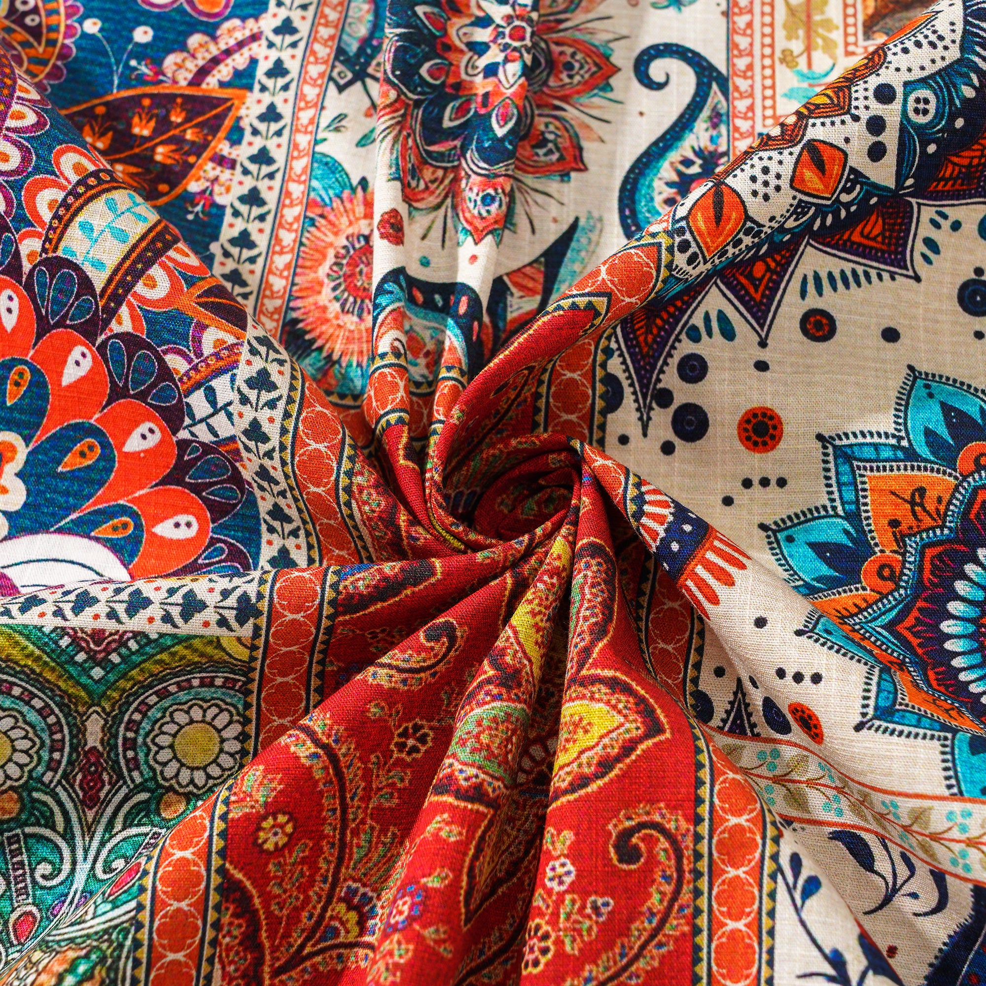 Chemise hawaïenne masculine bouton à manches courtes 100% coton bleu aloha vif bords