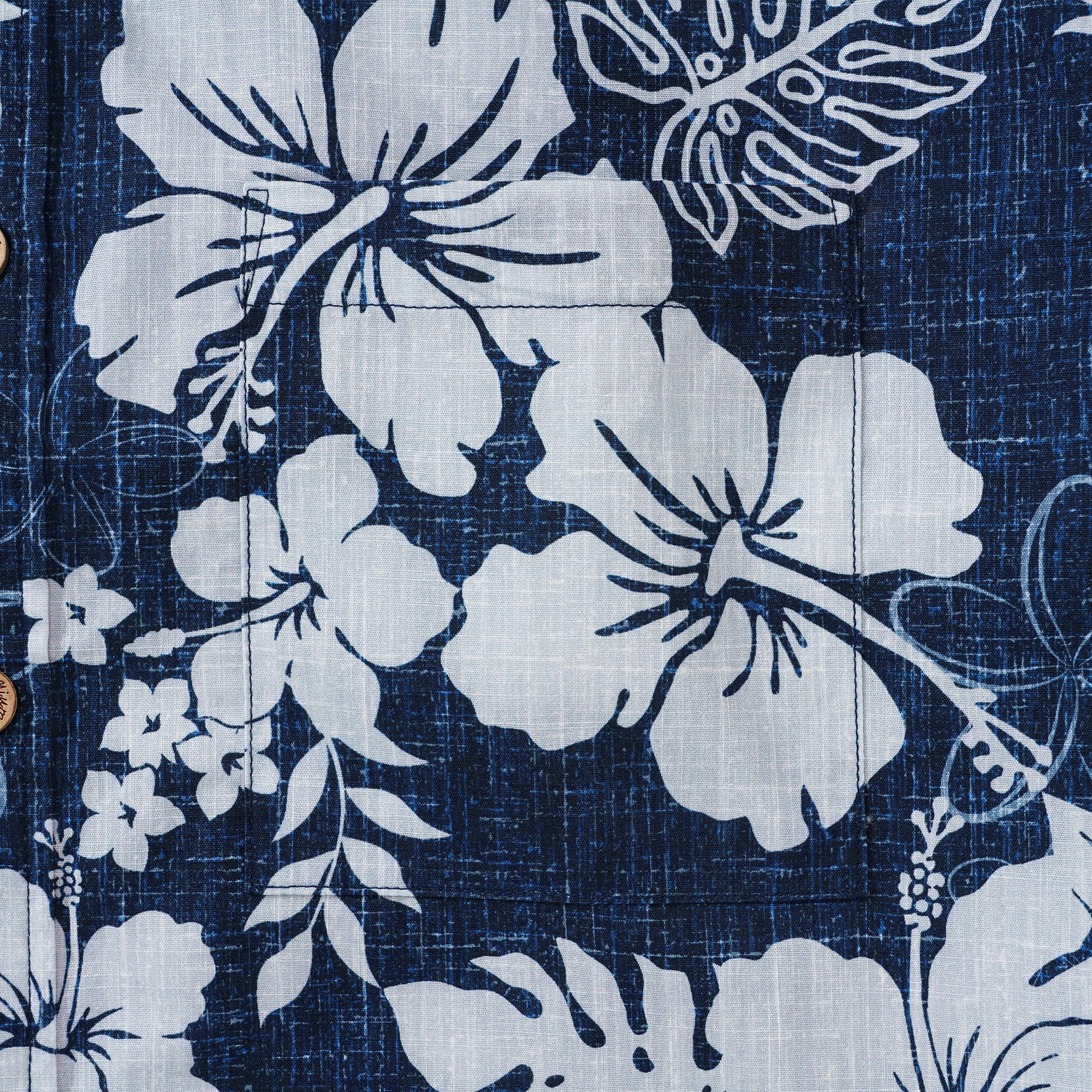 Men's Blue Tropical Hawaiian Shirt Button-down Aloha Shirt No Iron Shirt