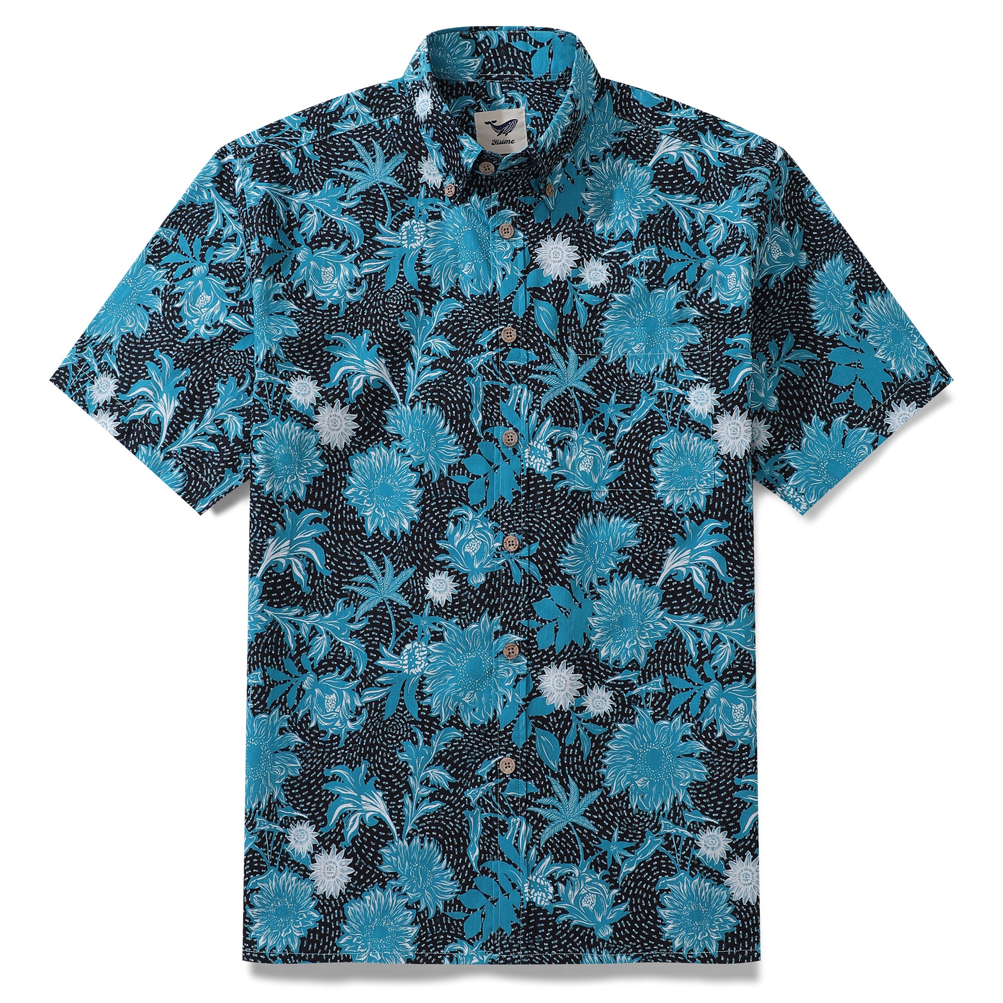 Chemise hawaïenne pour hommes chemises boutonnières à manches courtes à manches courtes à manches courtes 100% coton
