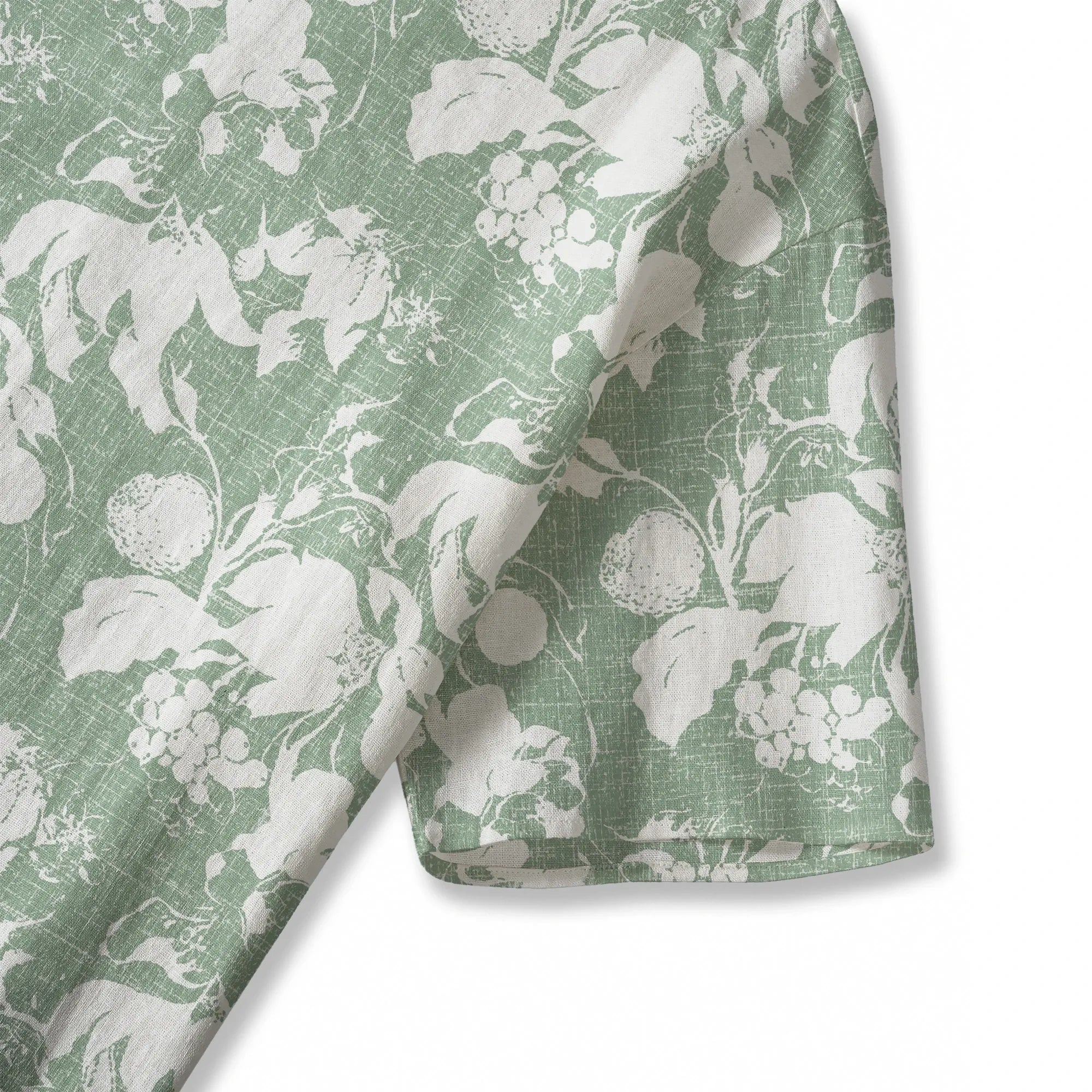 Close-up of fabric texture, Flower Verdant Memoirs Women's Blouse