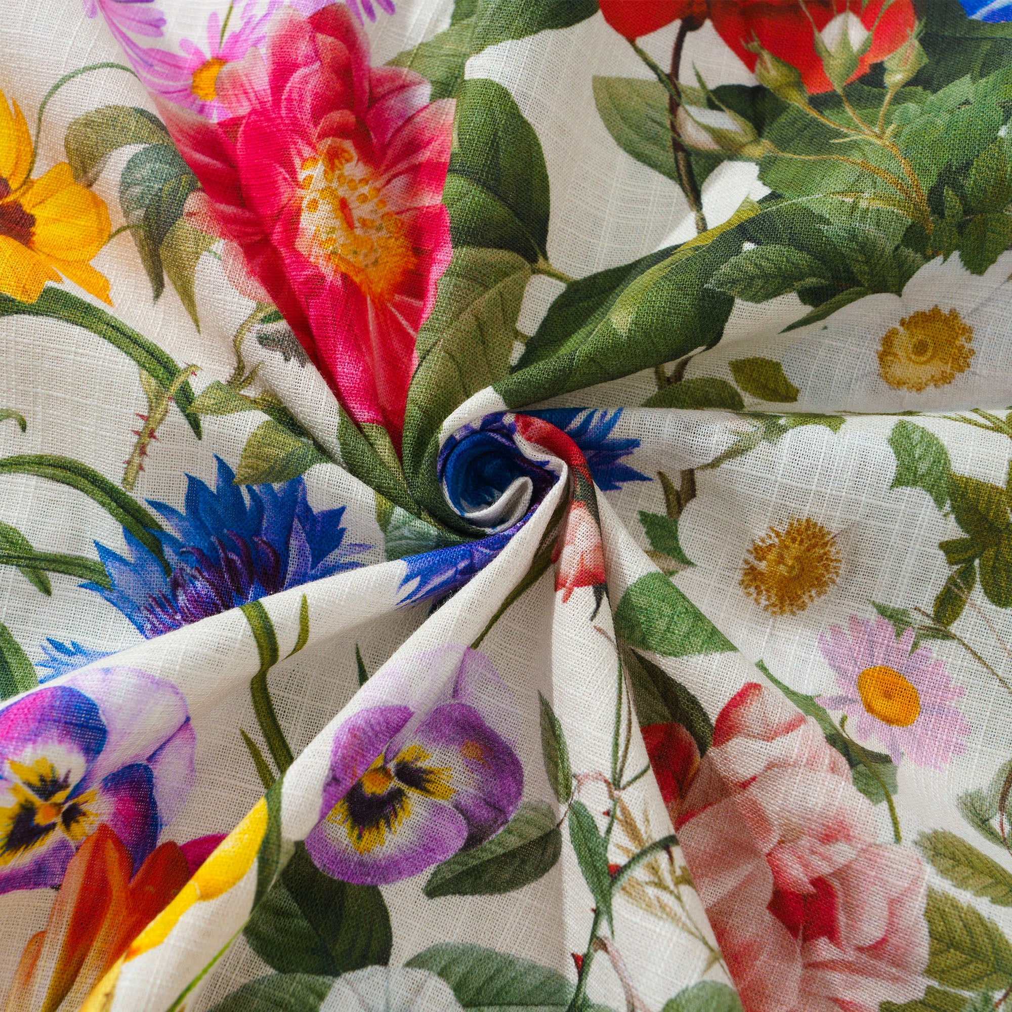 Chemise hawaïenne à manches longues pour hommes Fleurs ensoleillées 100 % coton Chemise Aloha à boutons