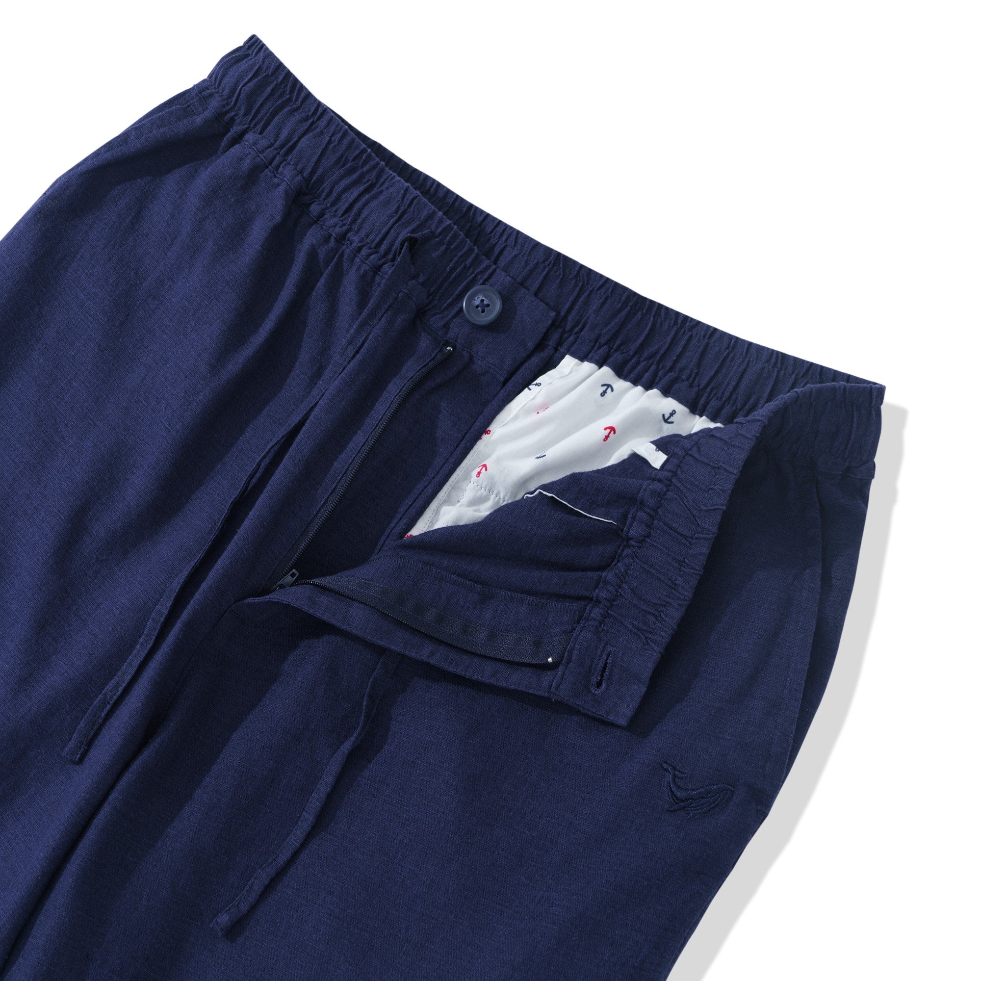 Linen Pant For Men Versatile Linen 5-Pocket Long Pants (Navy Blue) 5-pocket Long Pants - Navy Blue