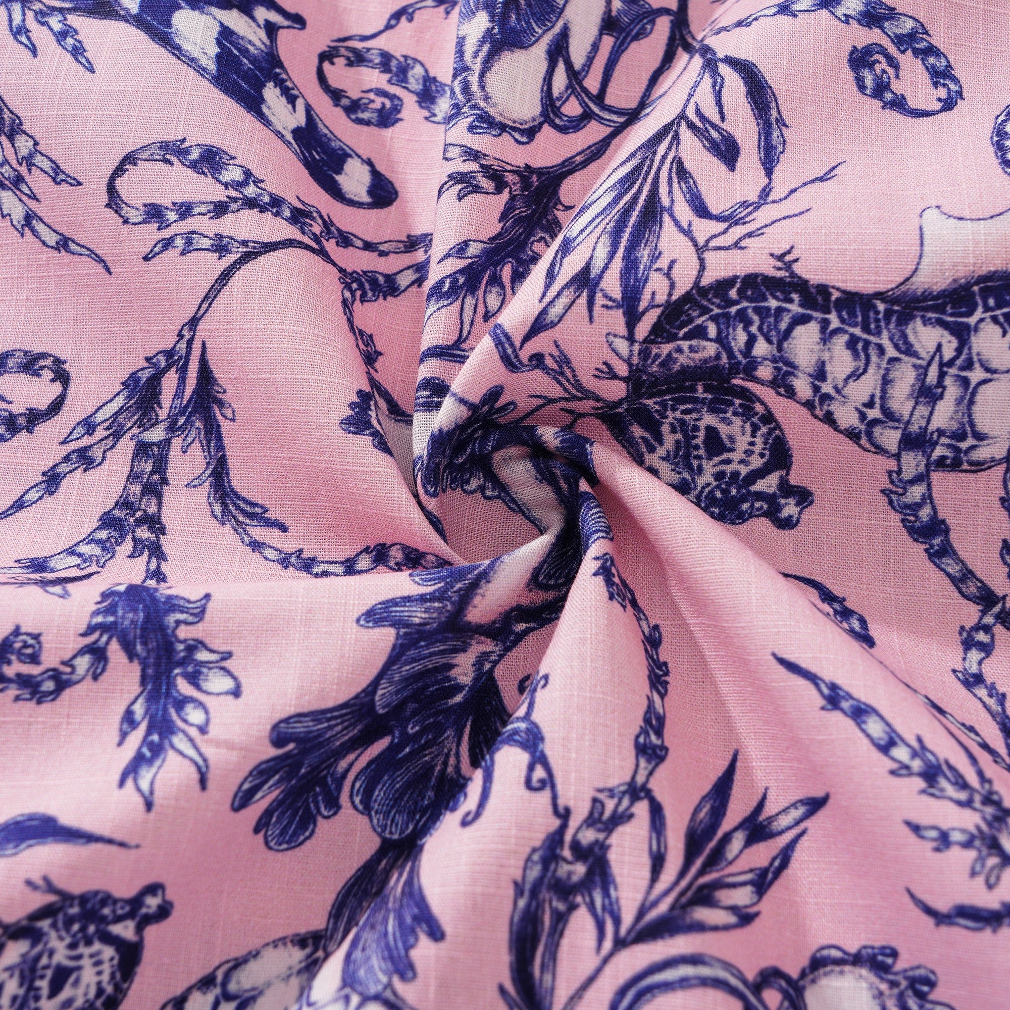 Chemise hawaïenne masculine bouton à manches courtes 100% coton Oasis rose aloha par feanne rose oasis par feanne