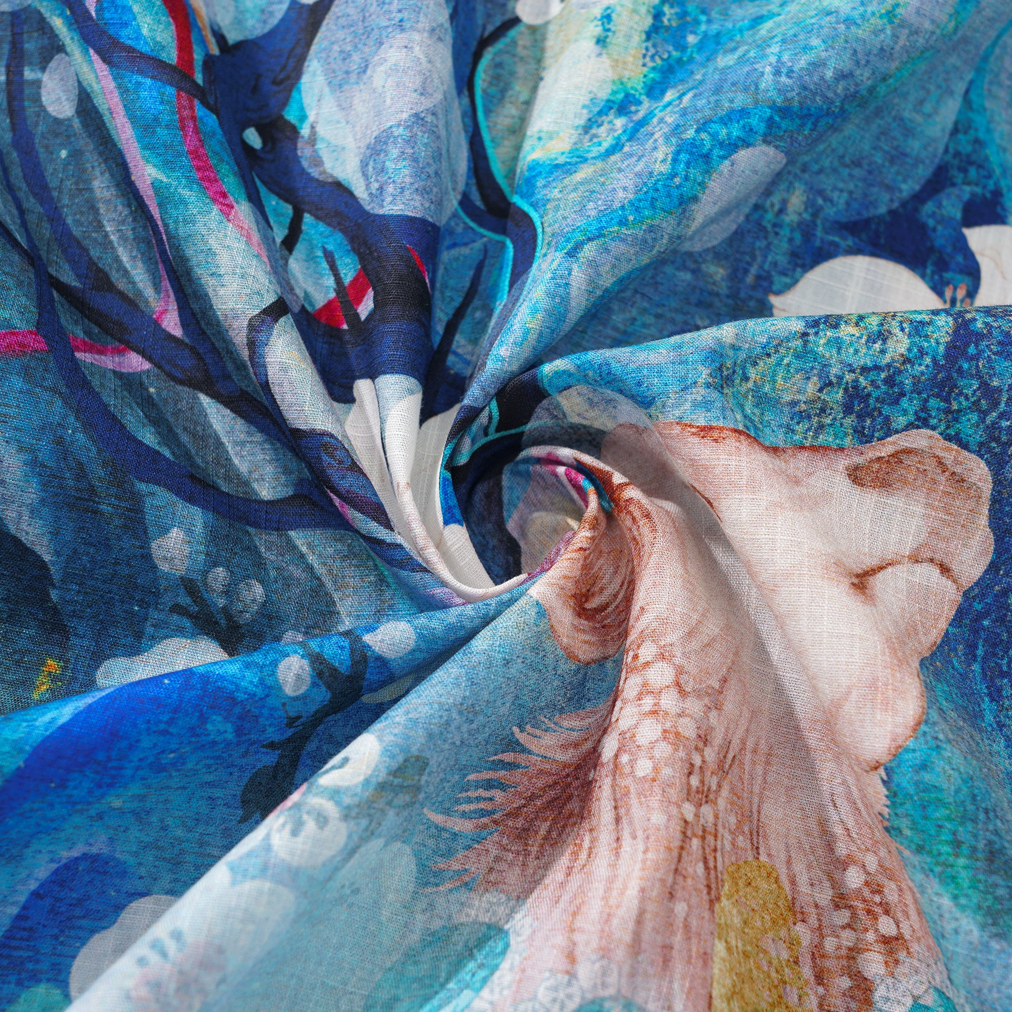 Chemise hawaïenne masculine collier de camp à manches courtes 100% coton aloha enchanté cerf