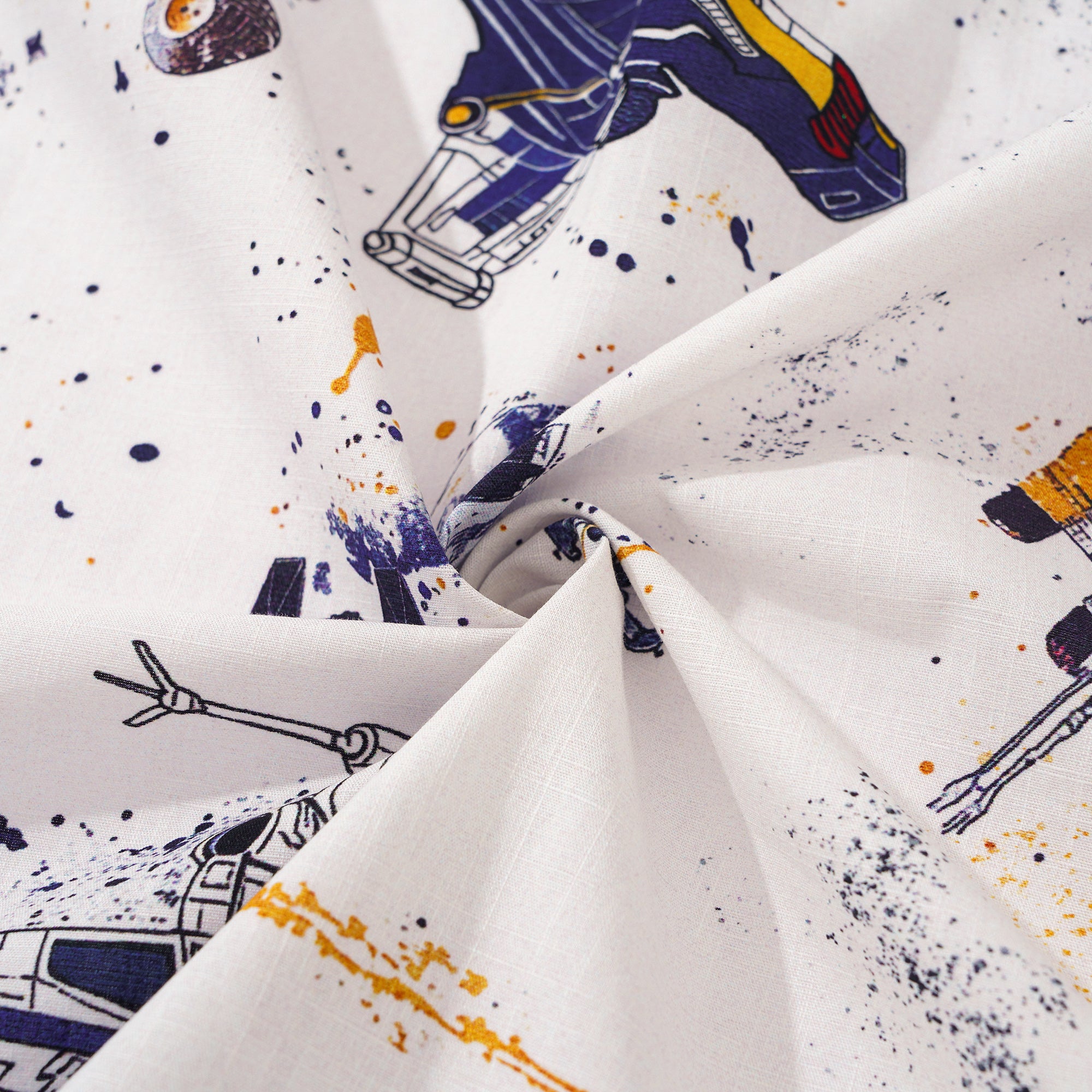 Herren Star Wars Hemd Weiß Hawaiianisches Hemd Kurzarm Mit Knöpfen 100% Baumwolle Aloha Galaktische Reise