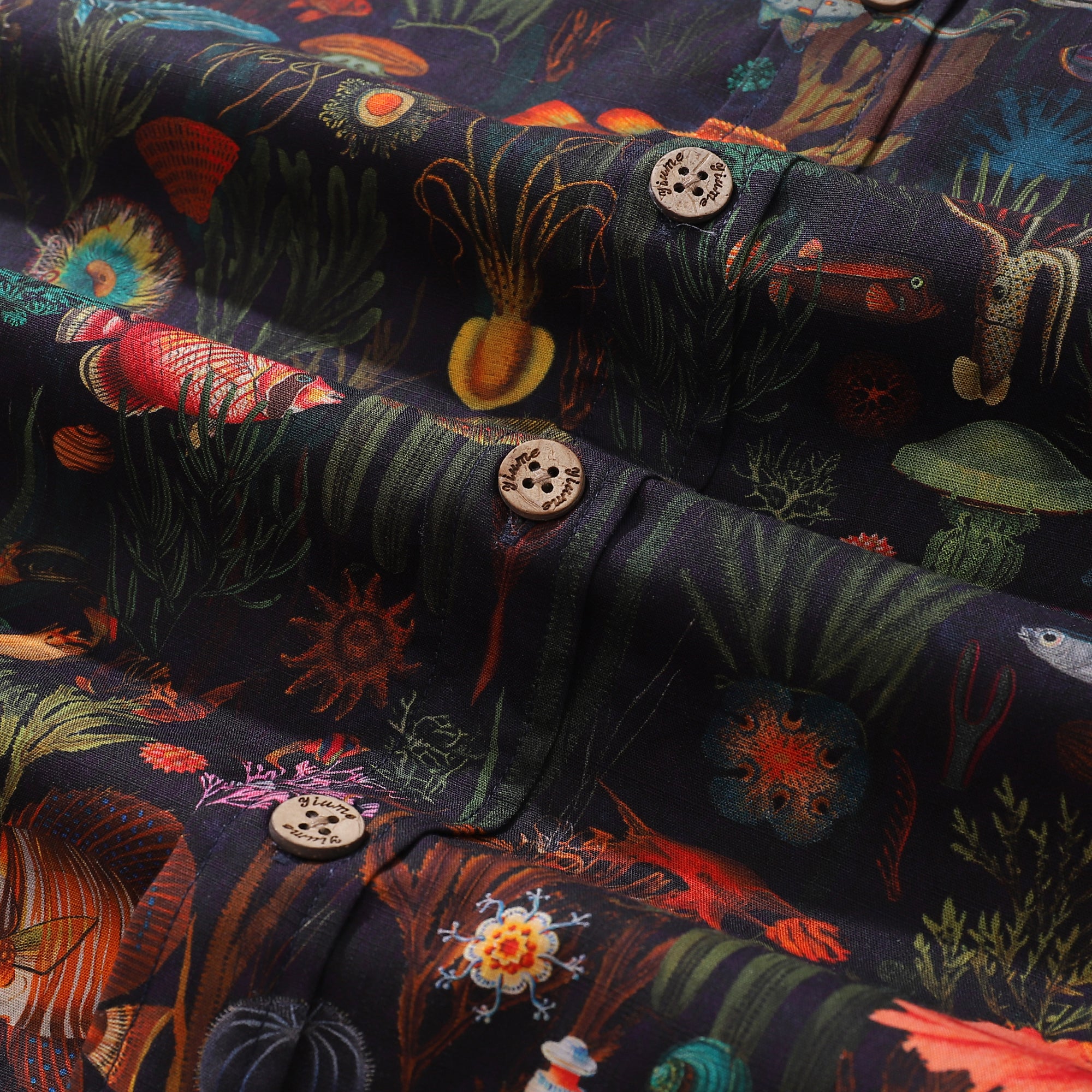 Chemise hawaïenne noire pour hommes, chemise à boutons, chemise de pêche à manches courtes, 100 % coton.