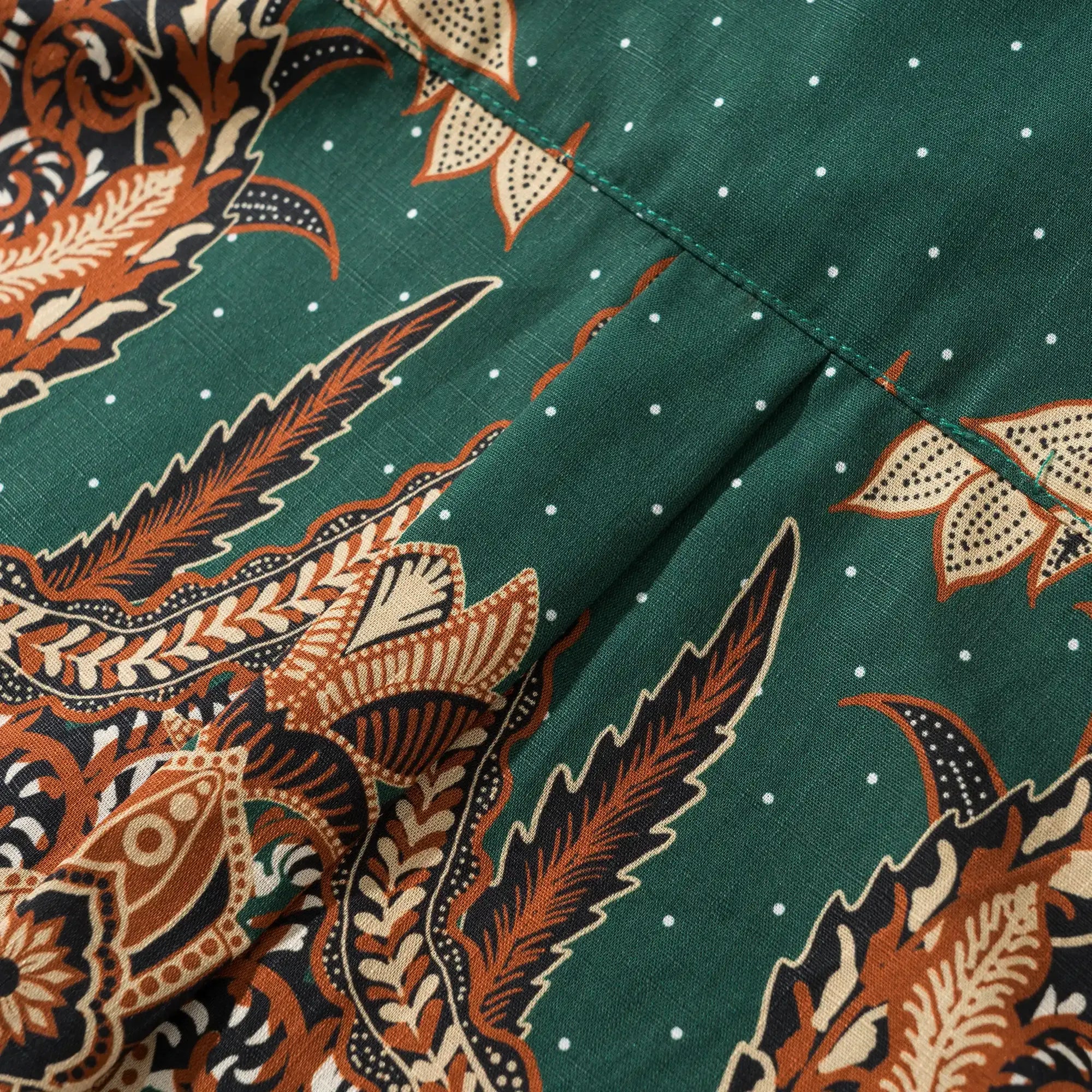 Men's Indian style shirt with phoenix rebirth