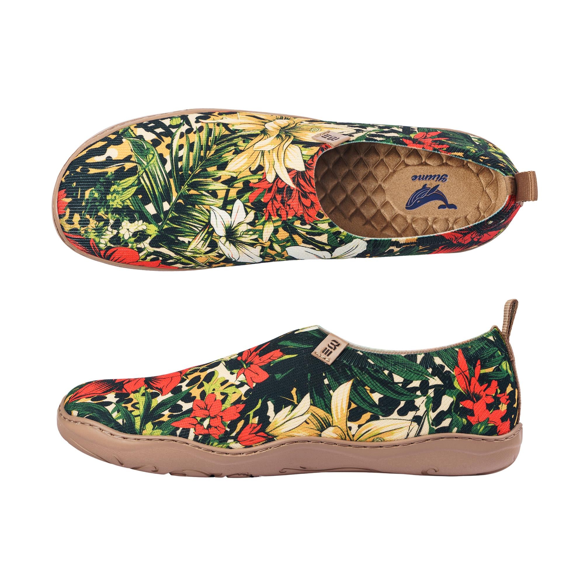 Tropische Harmonie Frauen-Slip-On-Schuhe gestrichene Leinwand-Sneaker