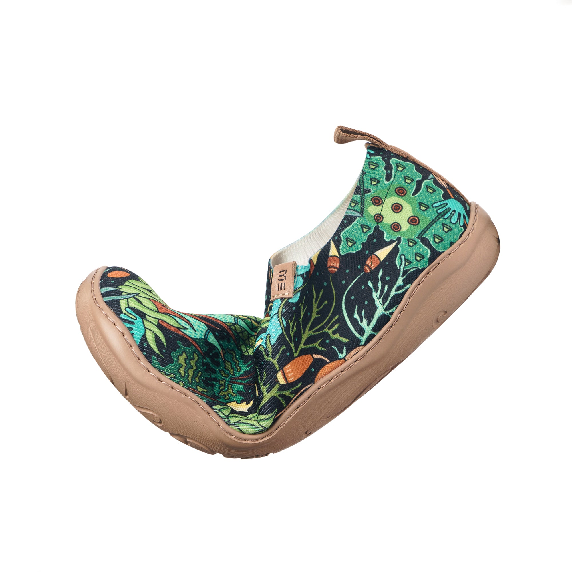 Moss Meadow von Ester Bernaldo de Quirós Frauen-Slip-on-Schuhe, bemaler Sneaker aus Leinwand