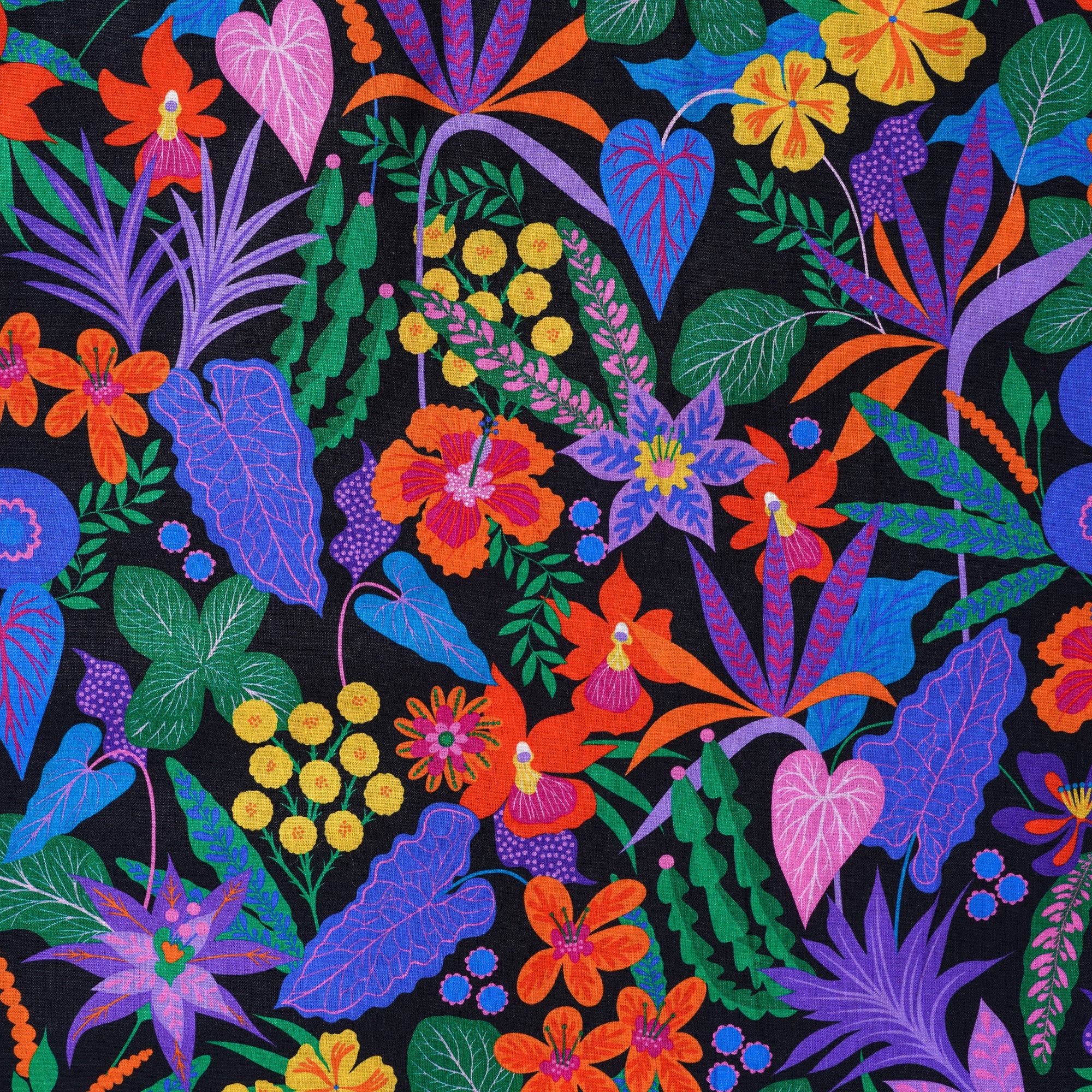 Yiume Men's Colorful Hawaiian Shirt Tropical Floral Shirt 100% Cotton Button-down Flower Shirt