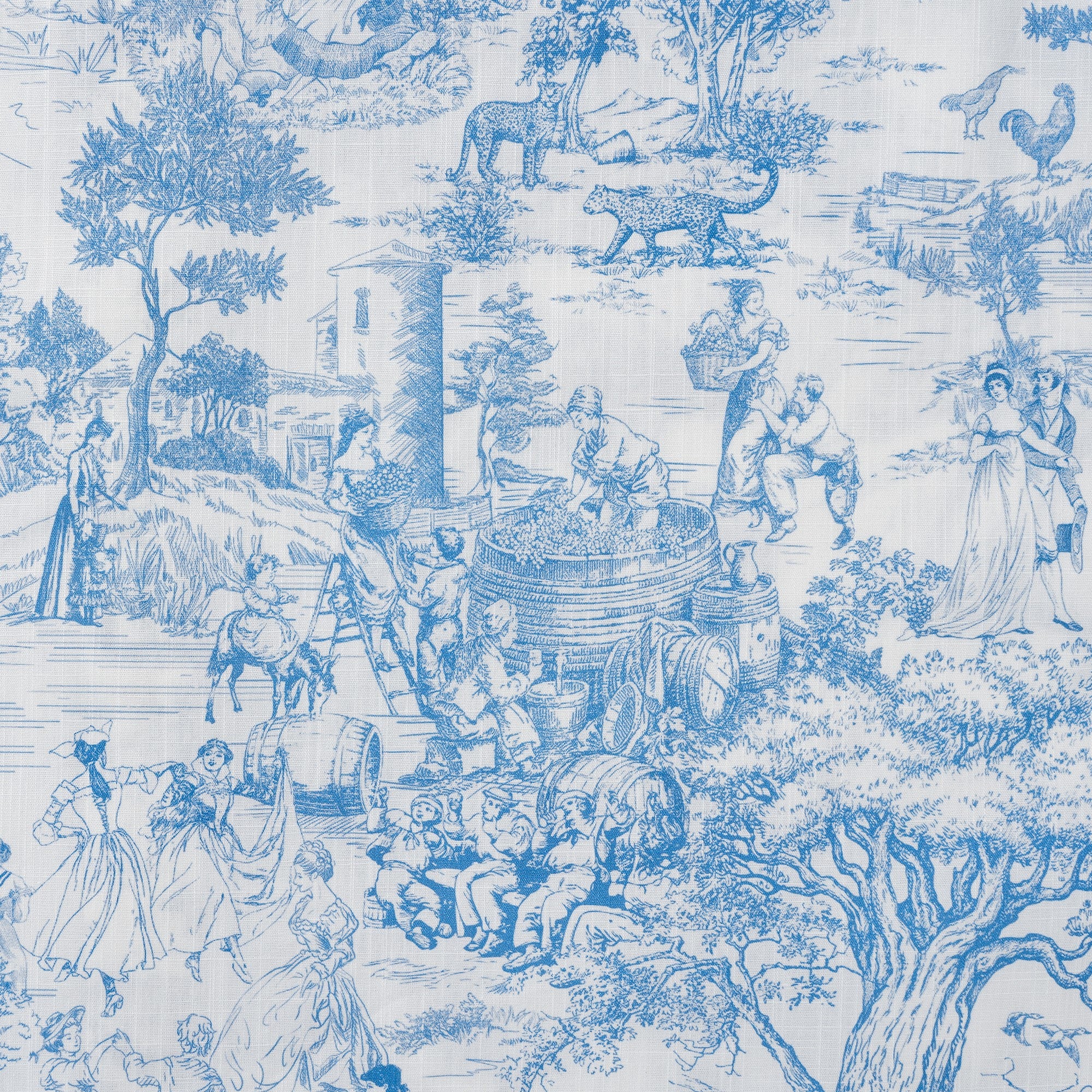 Herren Hochzeitsgasthemd-Blau Blumen 100% Baumwoll Button-Down Hawaiian Shirt