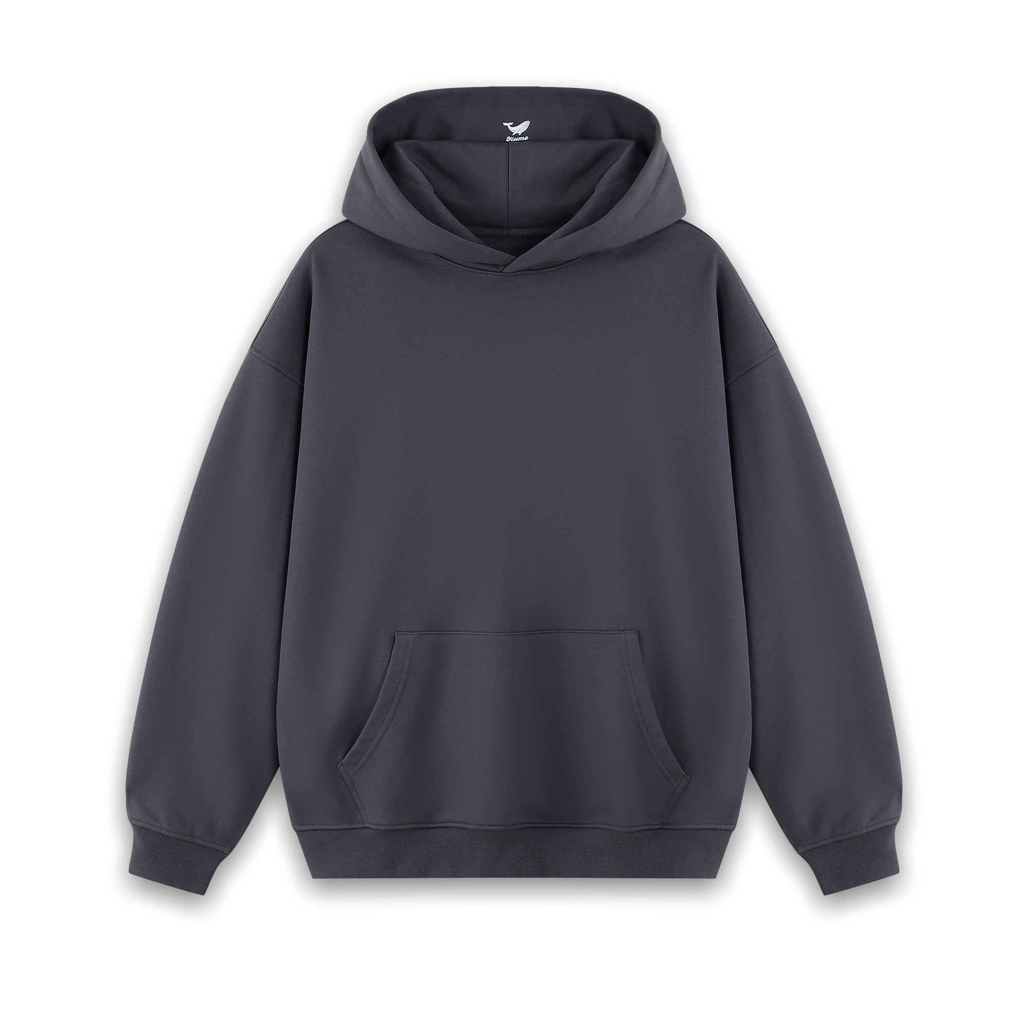 Solid Color Hoodie For Men Classic Basic Hoodie - CHARCOAL GRAY