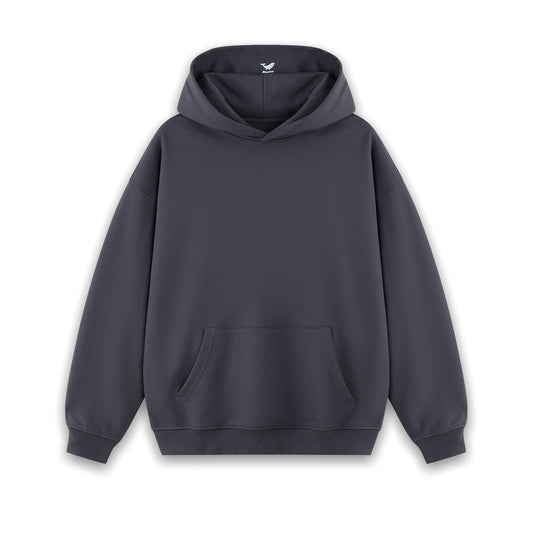Solid Color Hoodie For Men Classic Basic Hoodie - CHARCOAL GRAY