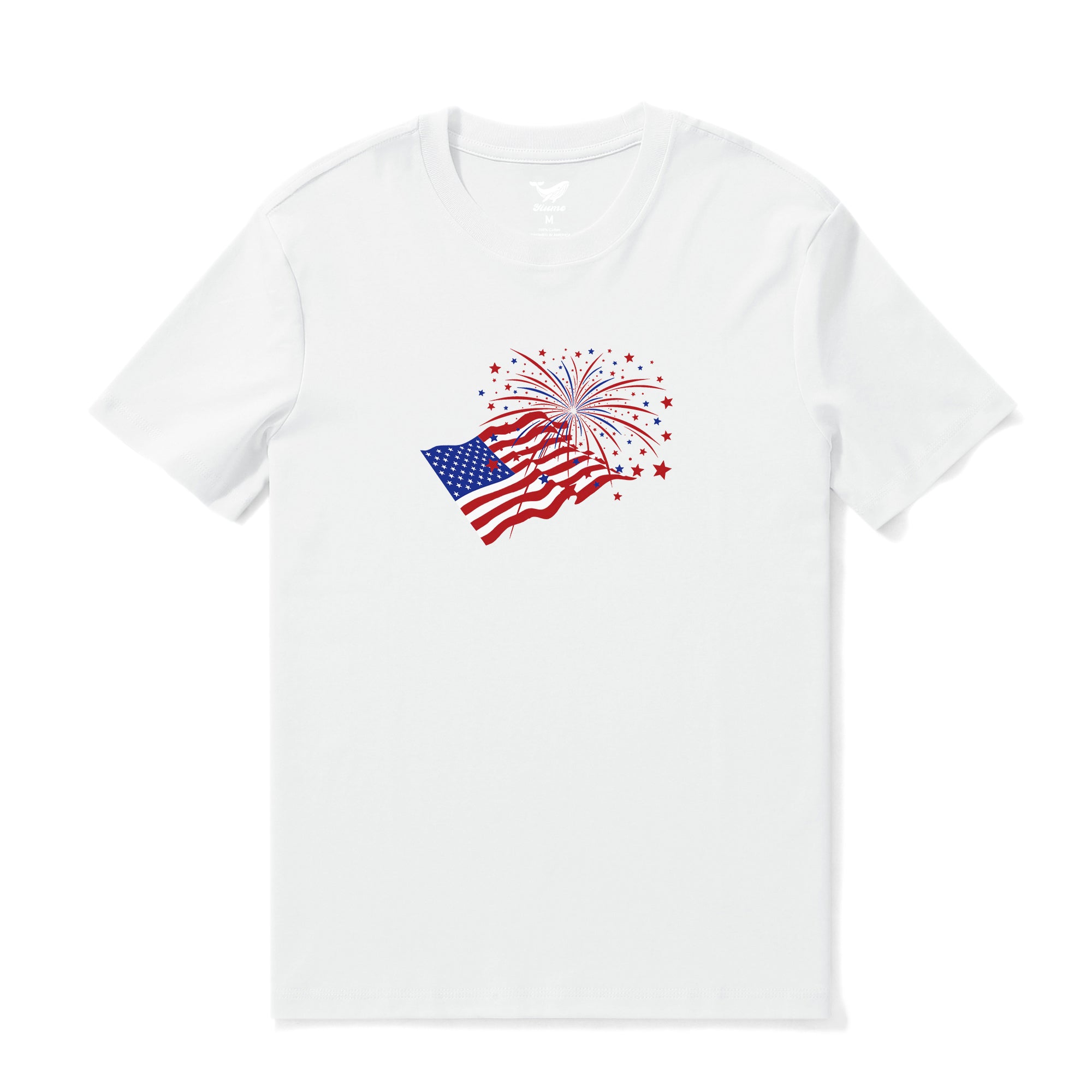 Tee-shirt hawaïen à manches courtes 100% coton bleu Aloha Starlight Elegance T-shirt