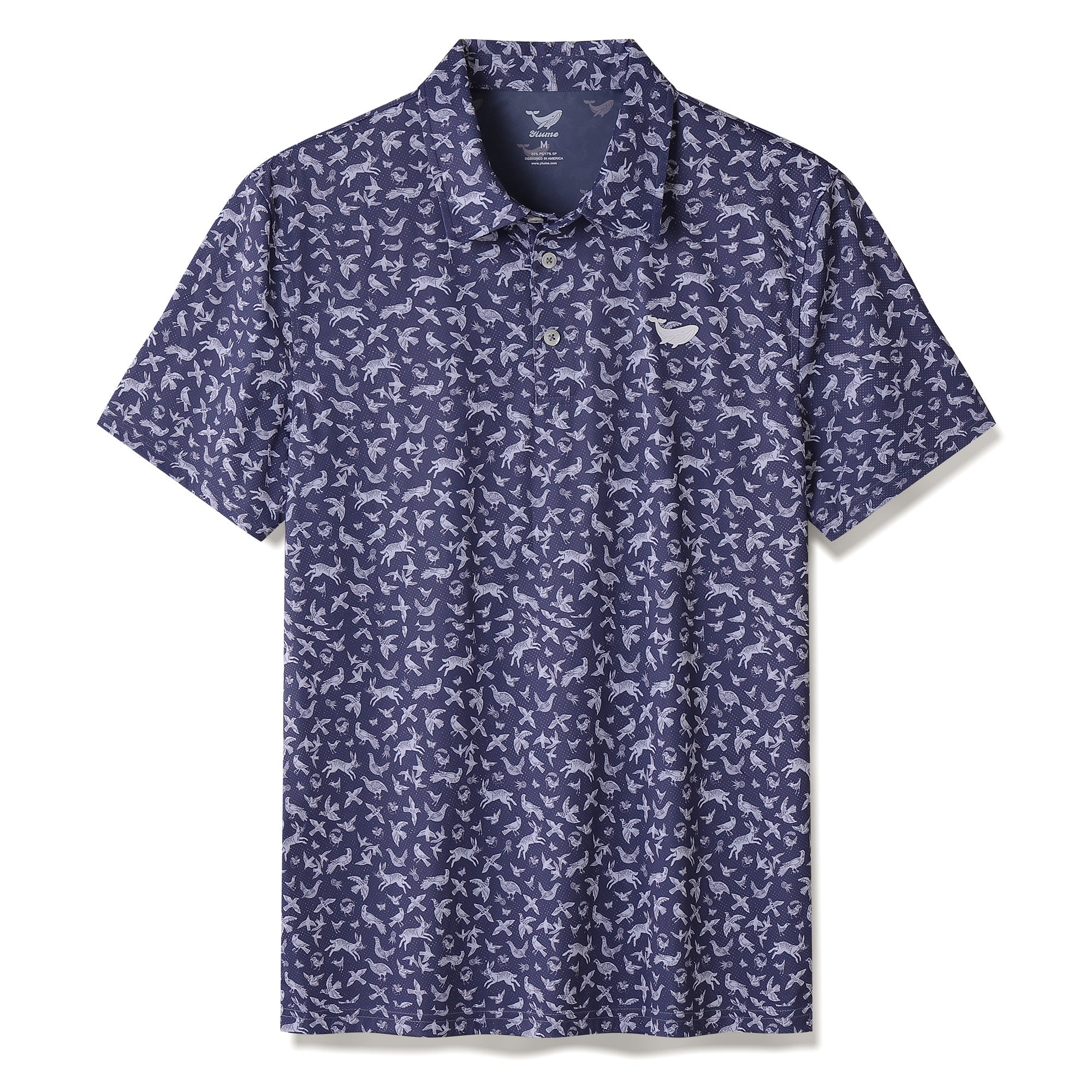 Men's Hawaiian Island Daydream Print Short Sleeve Polo Shirt Island Daydream Polo