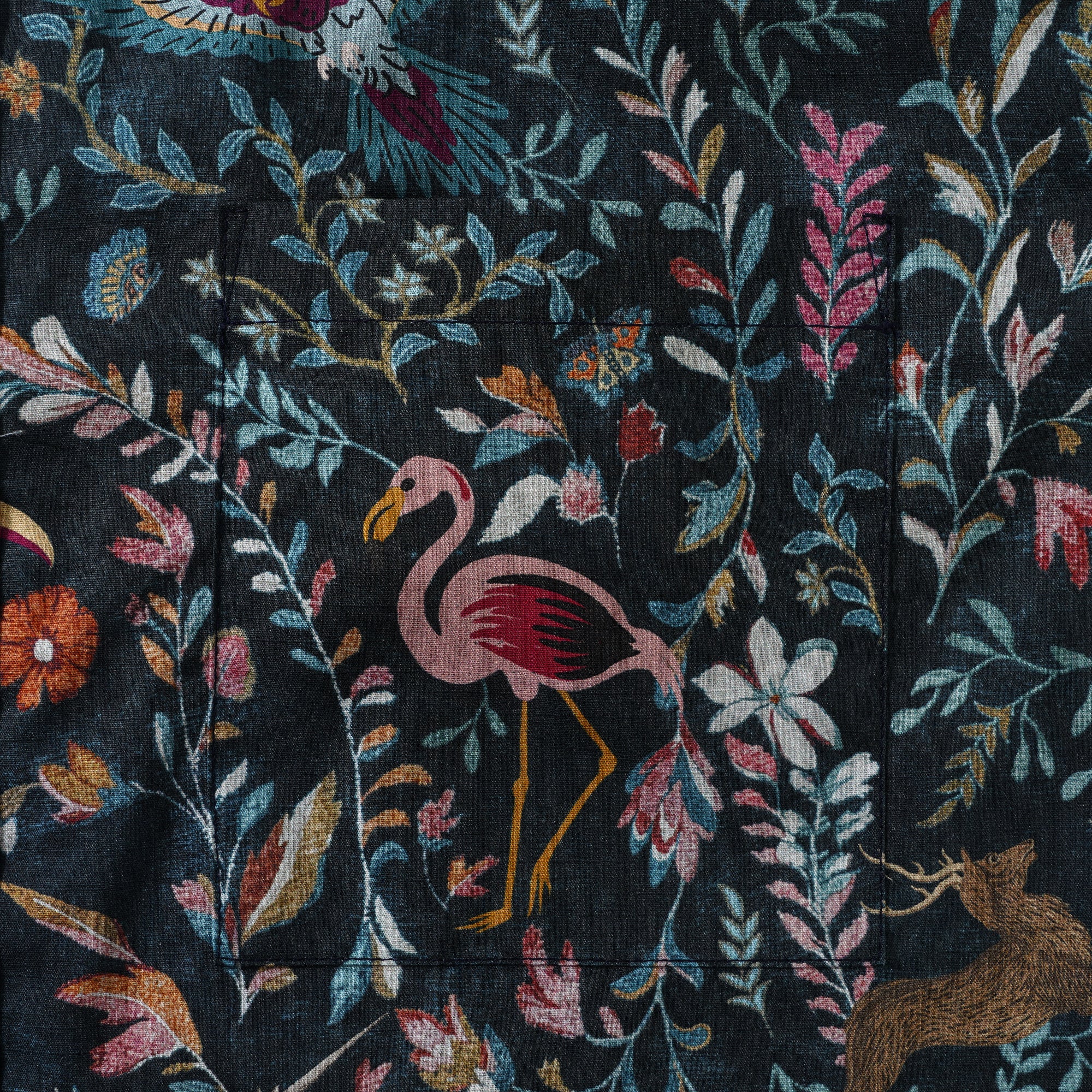 Chemise hawaïenne pour hommes Jungle Paradise 100 % coton, chemise à manches courtes à boutons verte Aloha hawaïenne