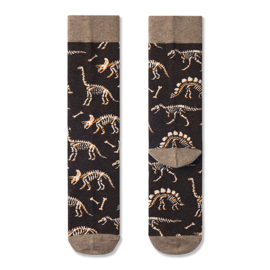 Calcetines para hombres con estampado de dinosaurios