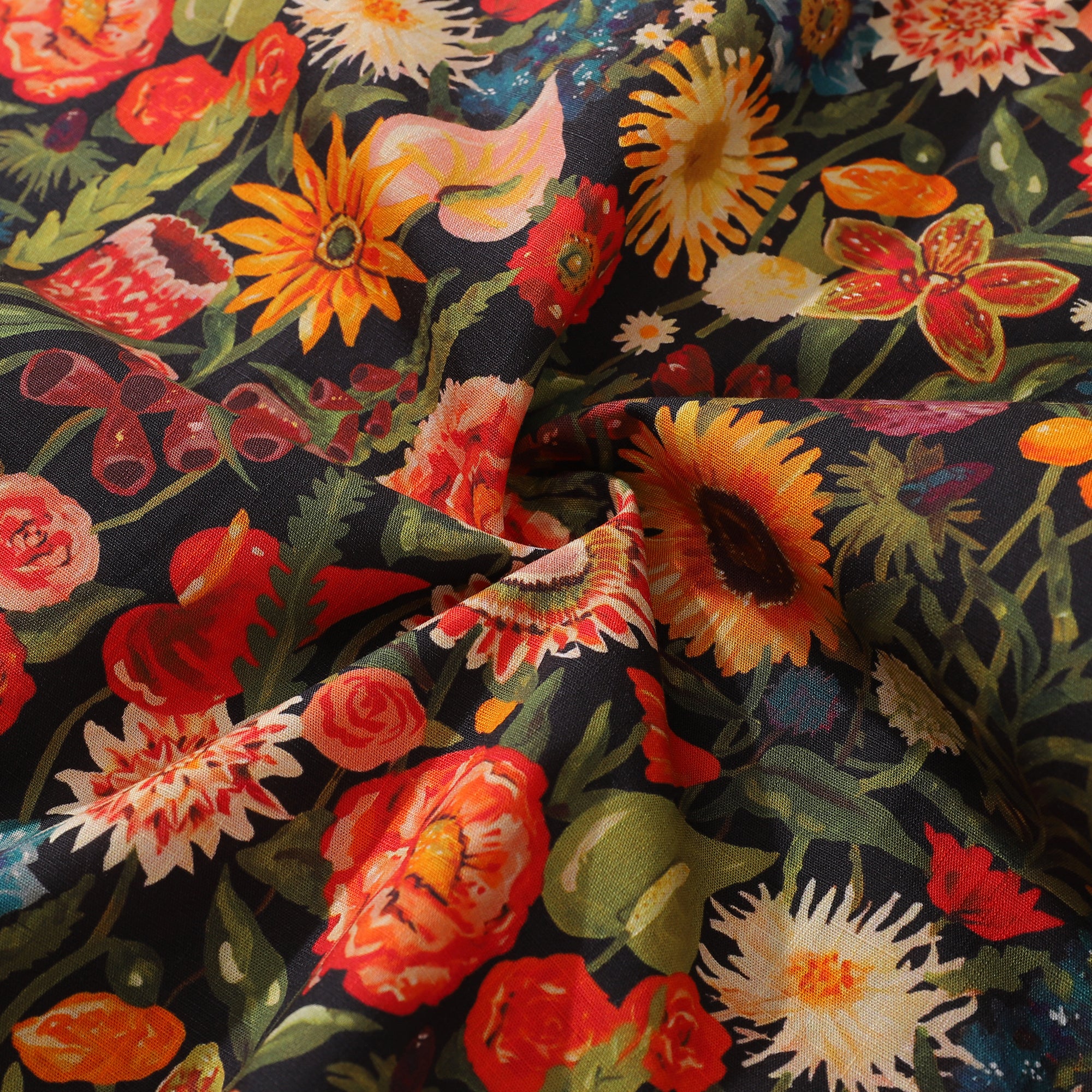 1930s Vintage Hawaiian Shirt For Men Flowers Shirt Button-down Short Sleeve 100% Cotton Shirt