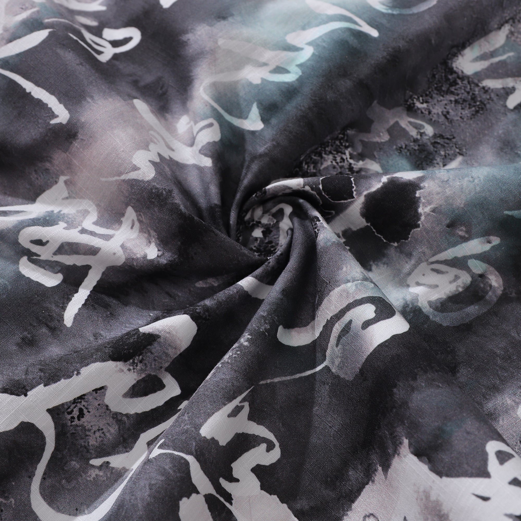 Chemise hawaïenne designer pour hommes, chemise en peinture à l'encre chinoise, 100 % coton, chemise à col camp.