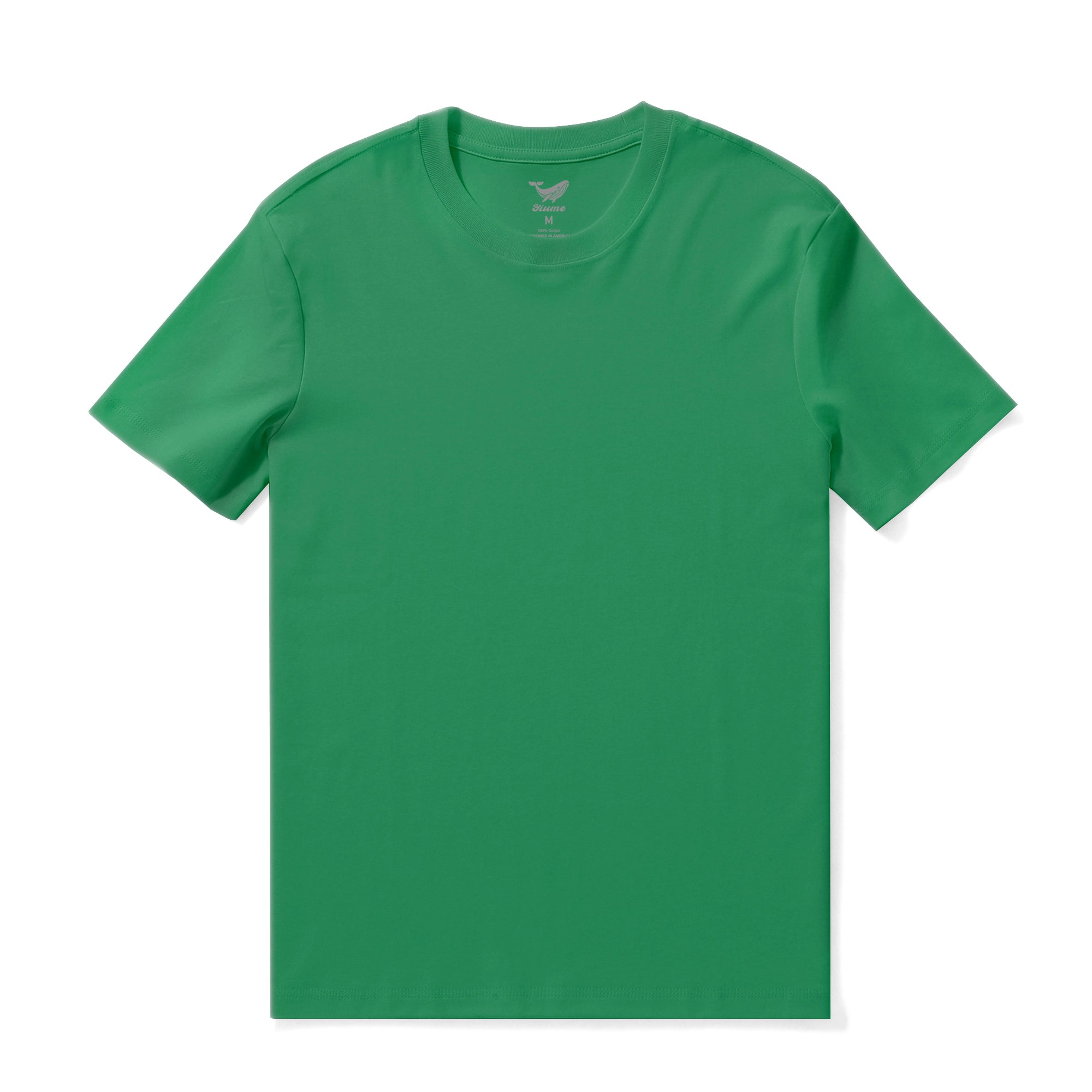 T-shirt hawaïen pour hommes col rond 100 % coton - BV VERT