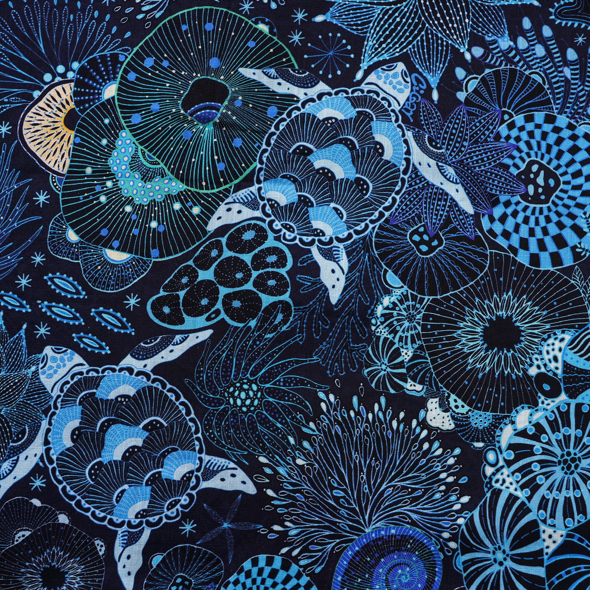 Yiume Sea Turtle Hawaiian Shirt For Men 100% Cotton Blue Shirt Short Sleeve Button-down Shirt