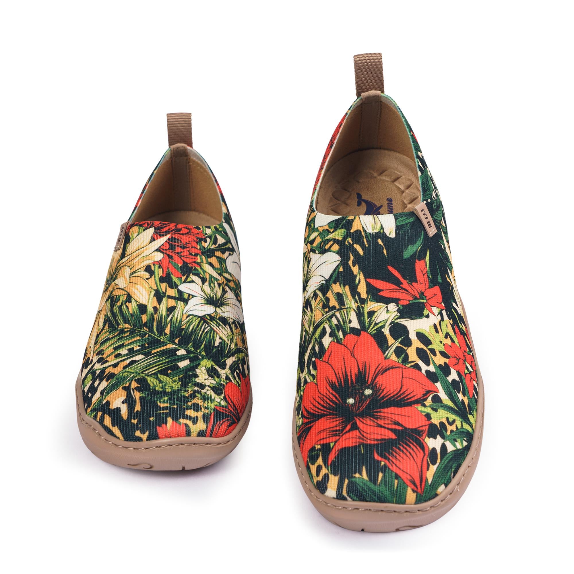 Tropische Harmonie Frauen-Slip-On-Schuhe gestrichene Leinwand-Sneaker