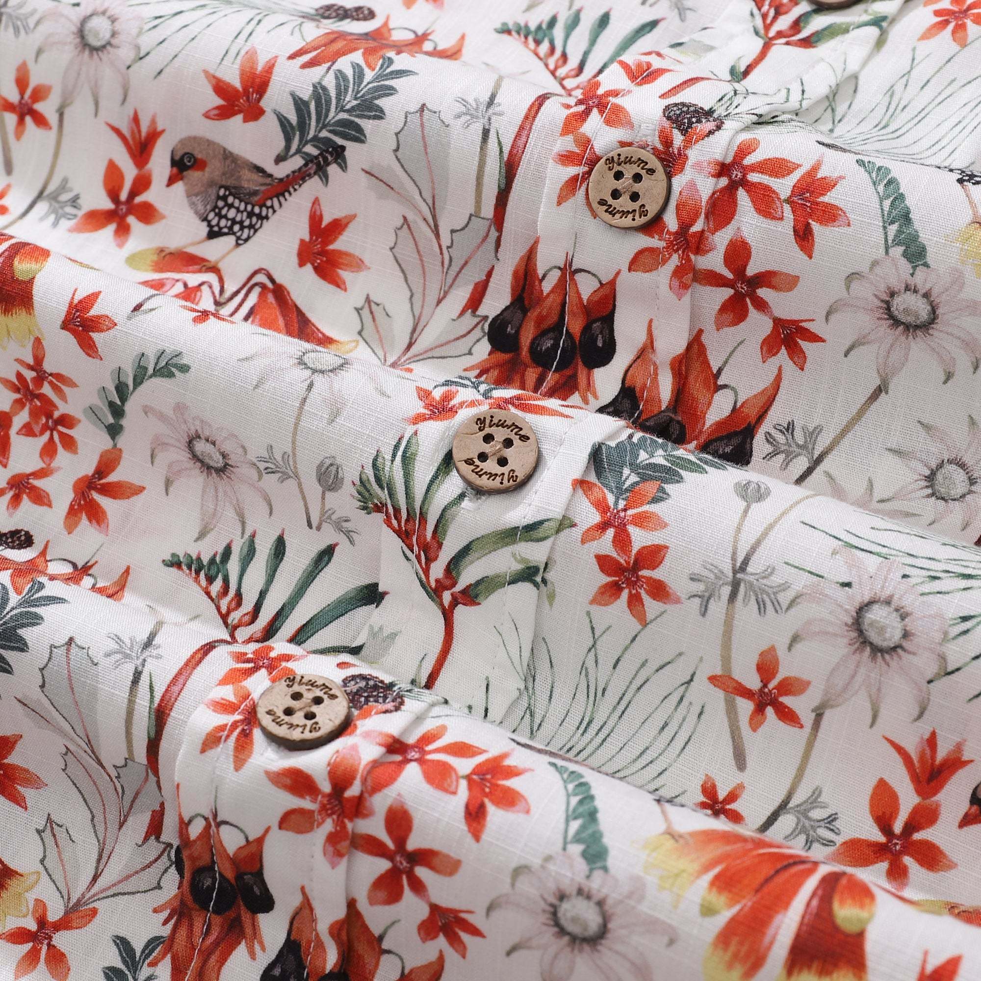 Chemise hawaienne Femme couleur Kaki à fleurs -GL Boutik Chemise hawaienne Femme couleur Kaki à fleurs -GL Boutik