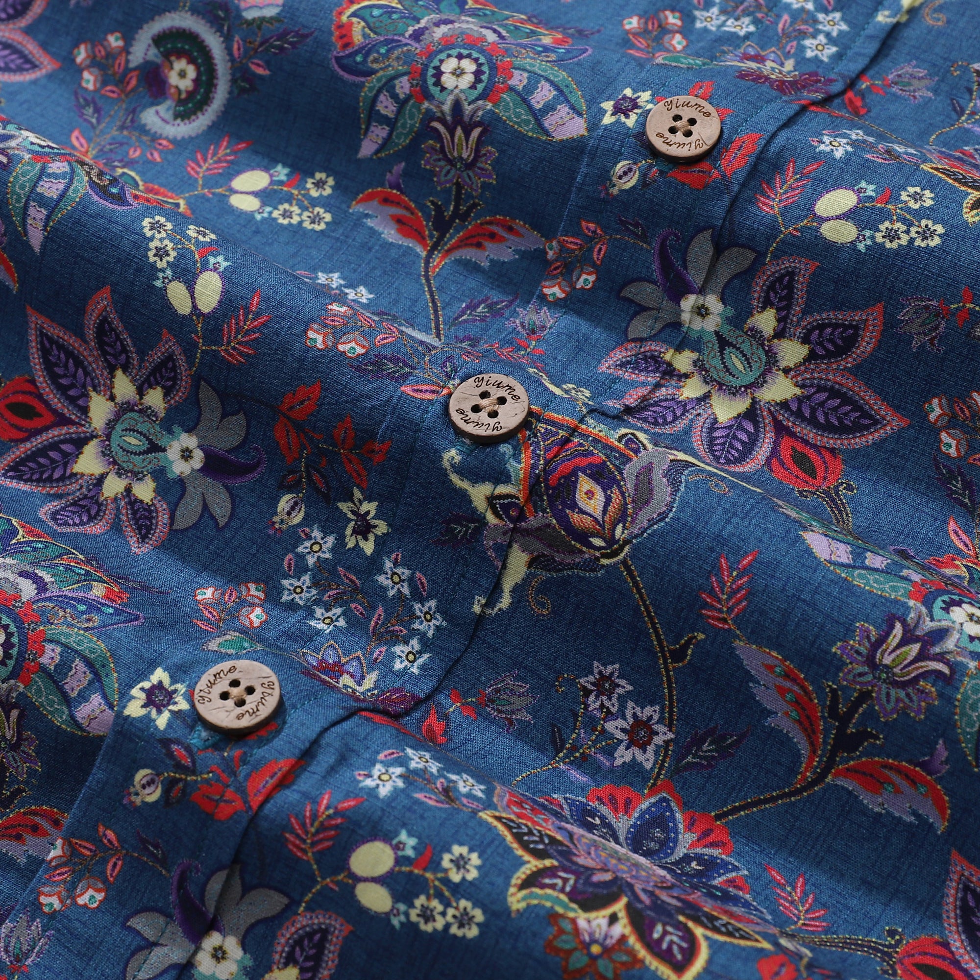 Hawaiianisches Hemd für Männer Geheimnisse der Natur Button-Down-Hemd Kurzarm 100% Baumwollhemd