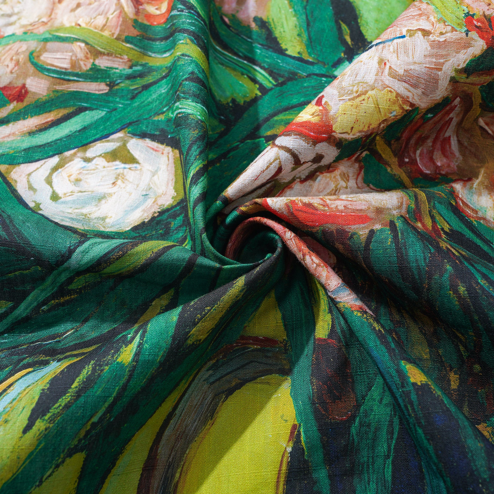 Collier de camp à manches courtes à manches courtes à manches courtes 100% coton Van Van Gogh Blossoms