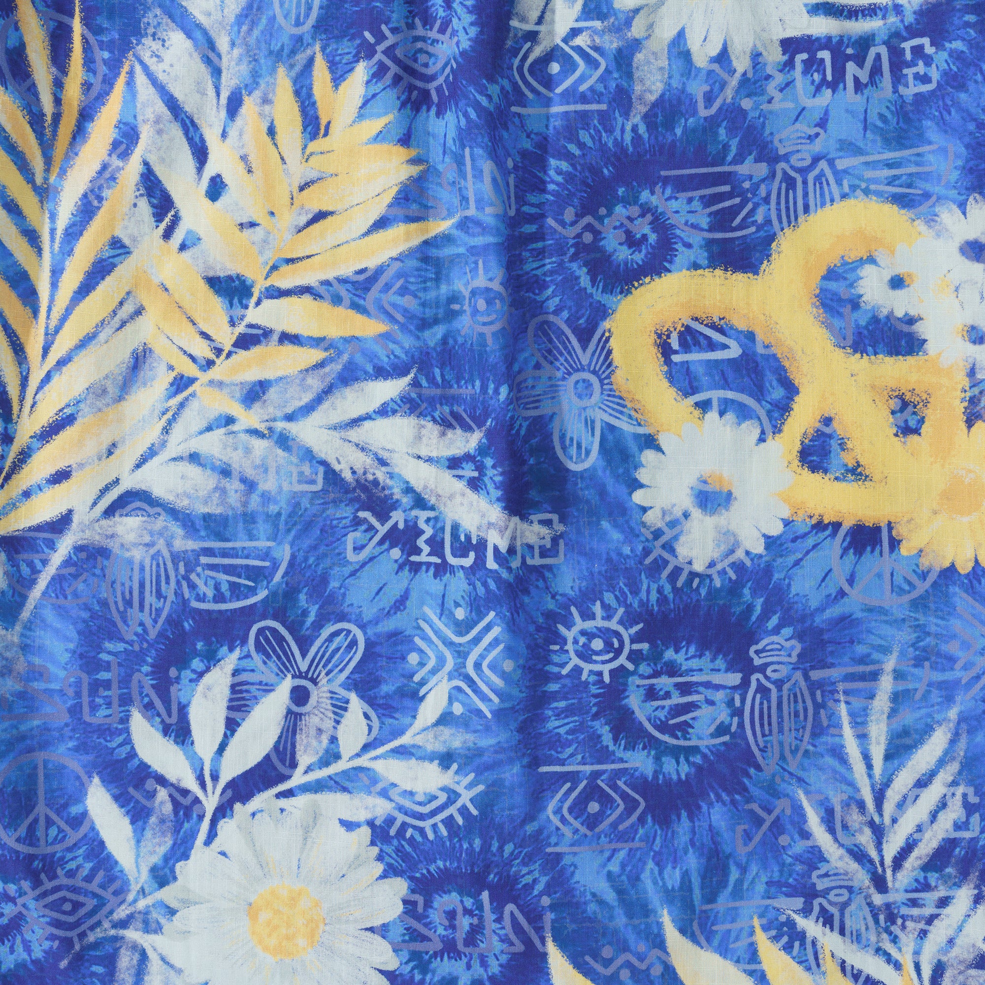 Enchanted Meadow Chemise à Manches Courtes Aloha Hawaiian 100% Coton pour Homme