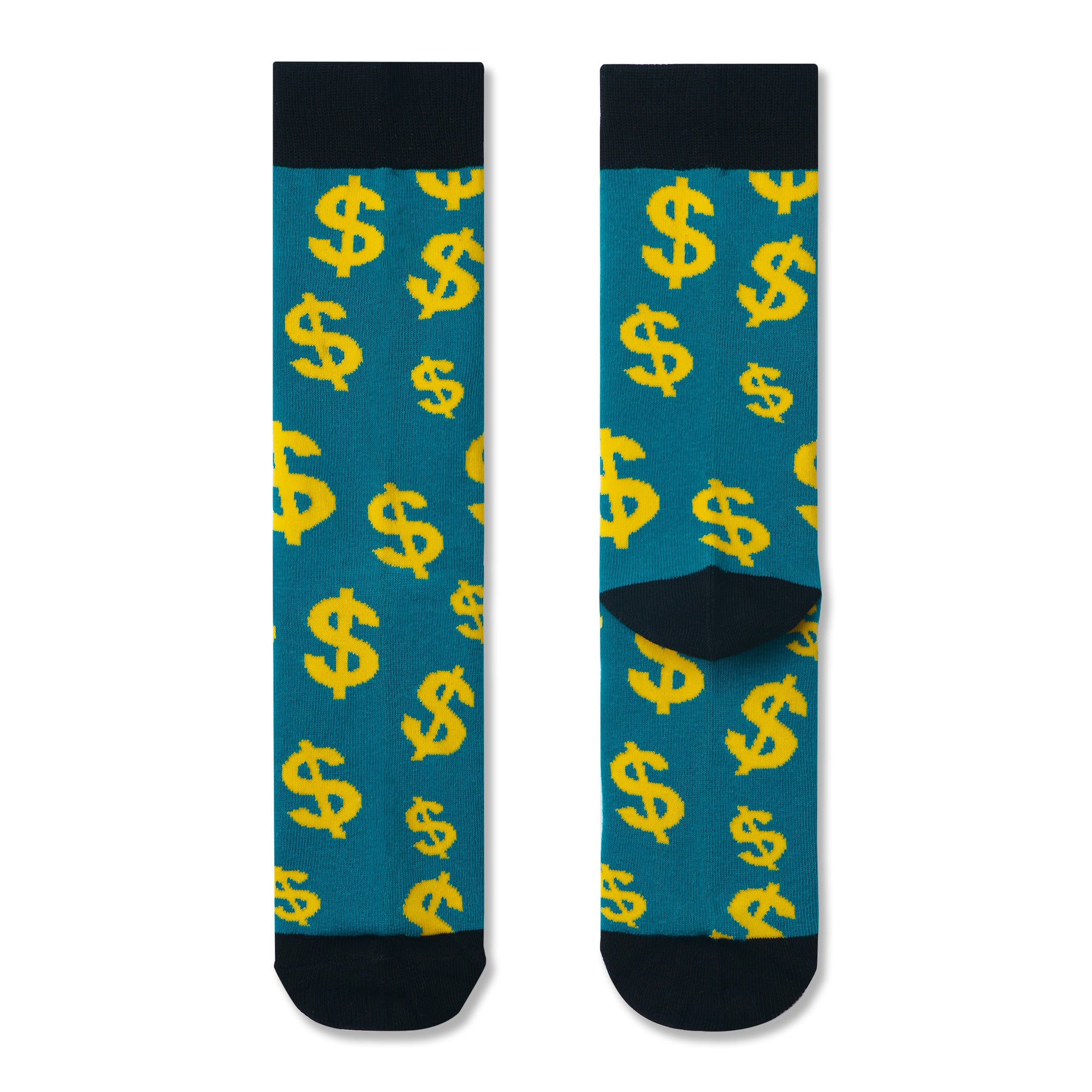 Chaussettes pour hommes imprimées billets de dollar