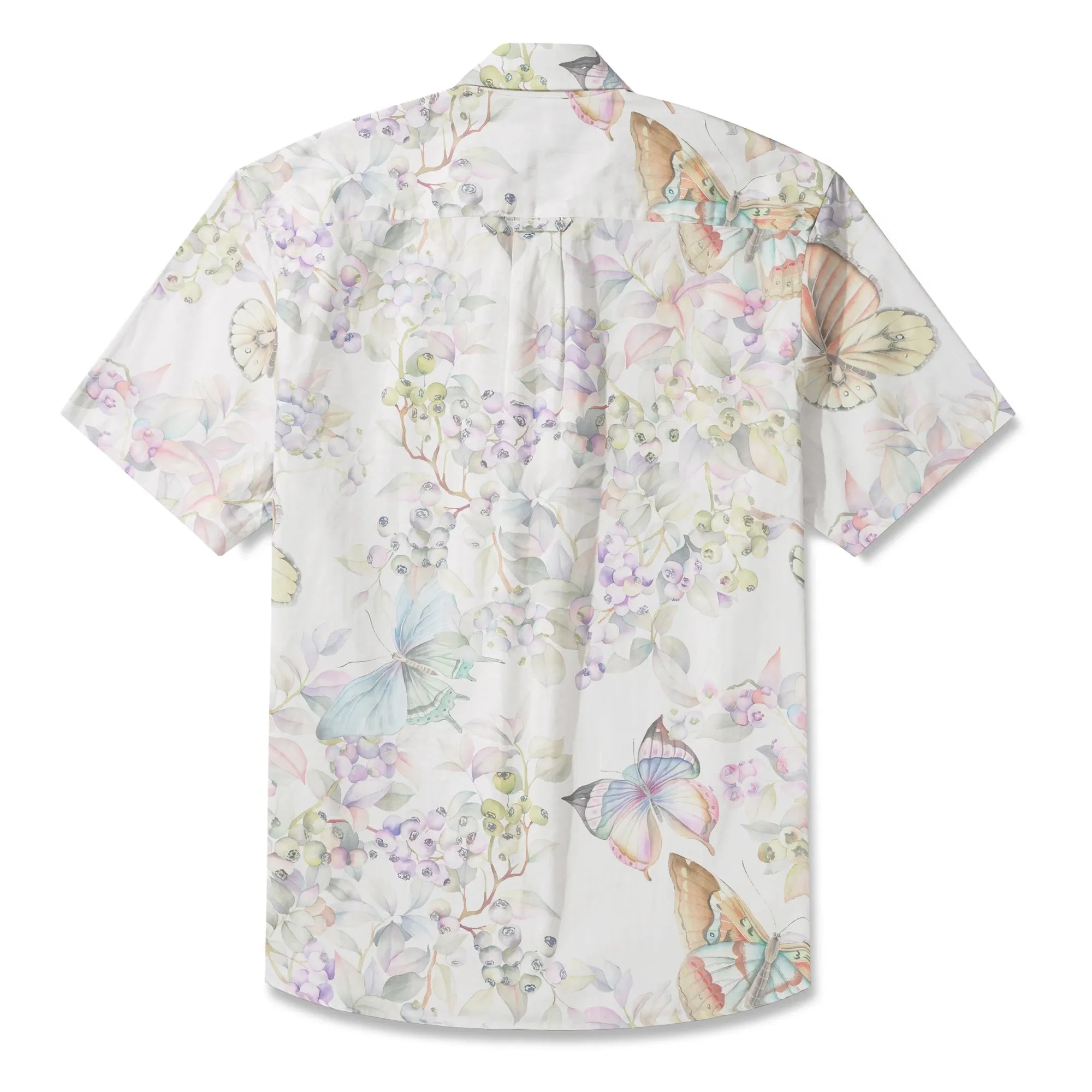 Butterflies & Berry Delight shirt, lifestyle image