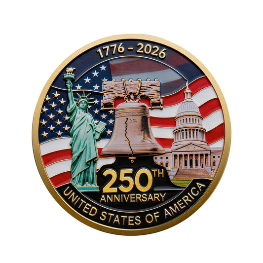 America 250th Anniversary Commemorative Coin back view