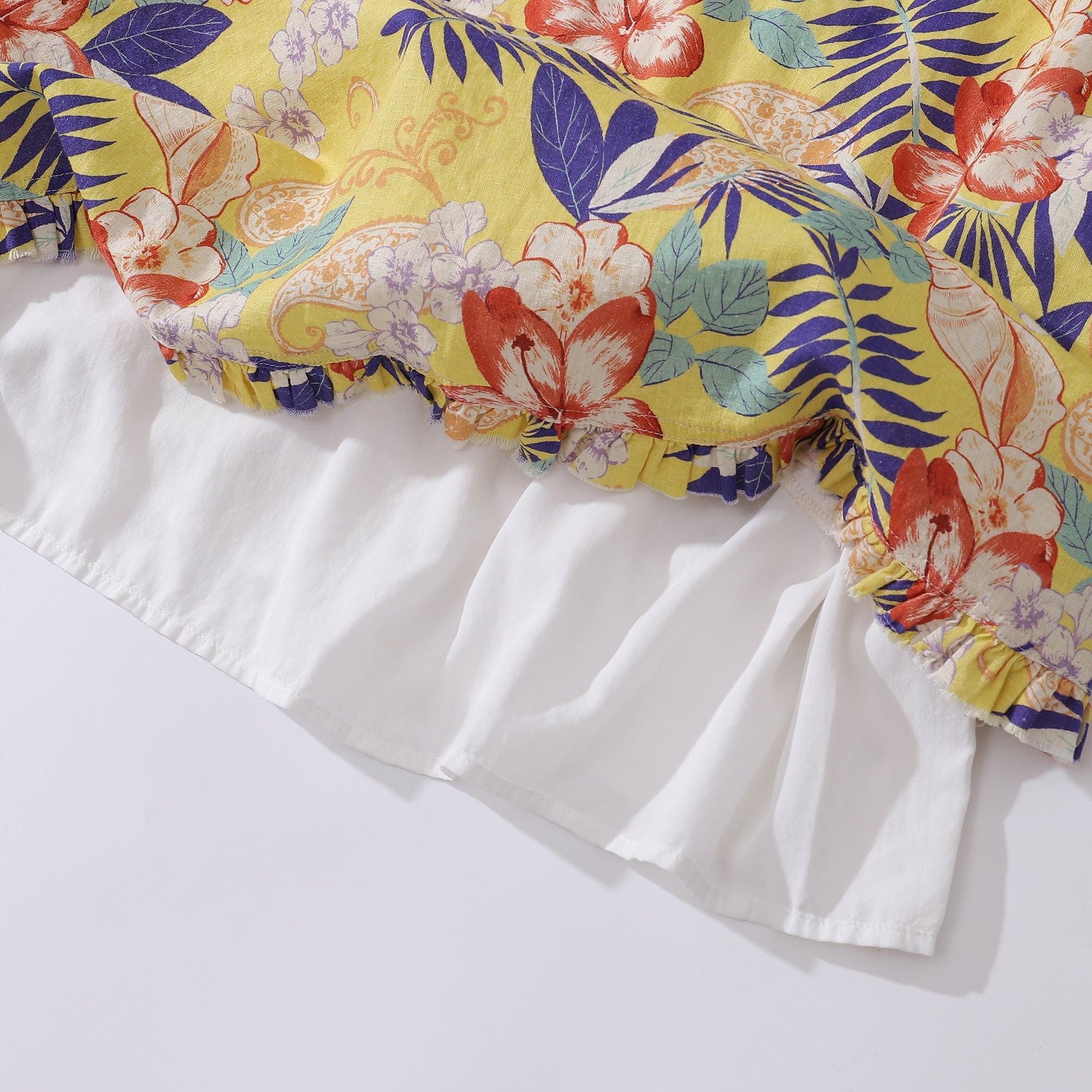 Hawaiian Dress For Women Naples Yellow and Paisley V-Neck Dress Naples Yellow And Paisley Dress