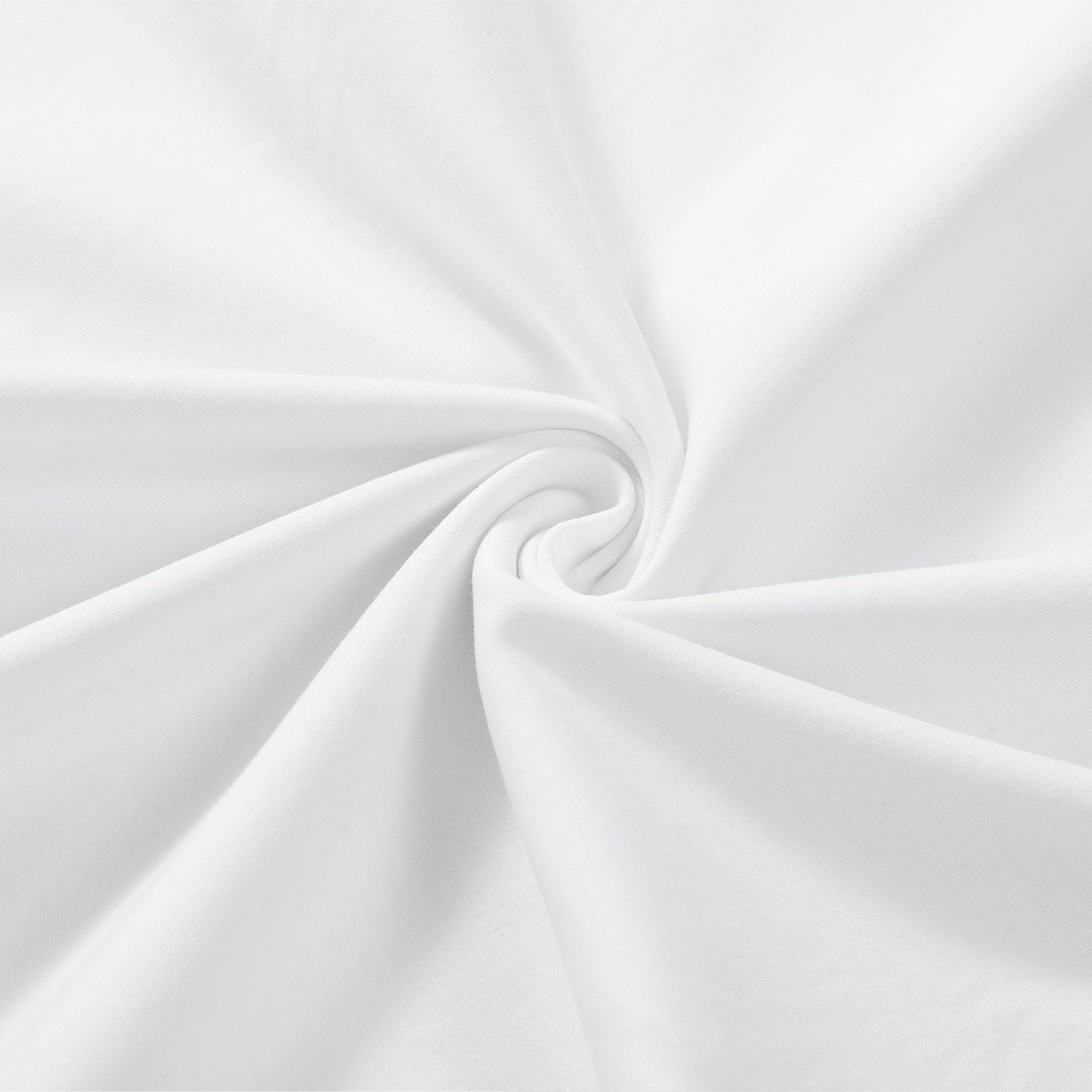 Stain-proof Crew Neck White Short Sleeve Basic Tee Shirt Stain-proof Basic Tee White